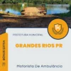 Apostila Motorista De Ambulância Prefeitura de Grandes Rios PR 2024