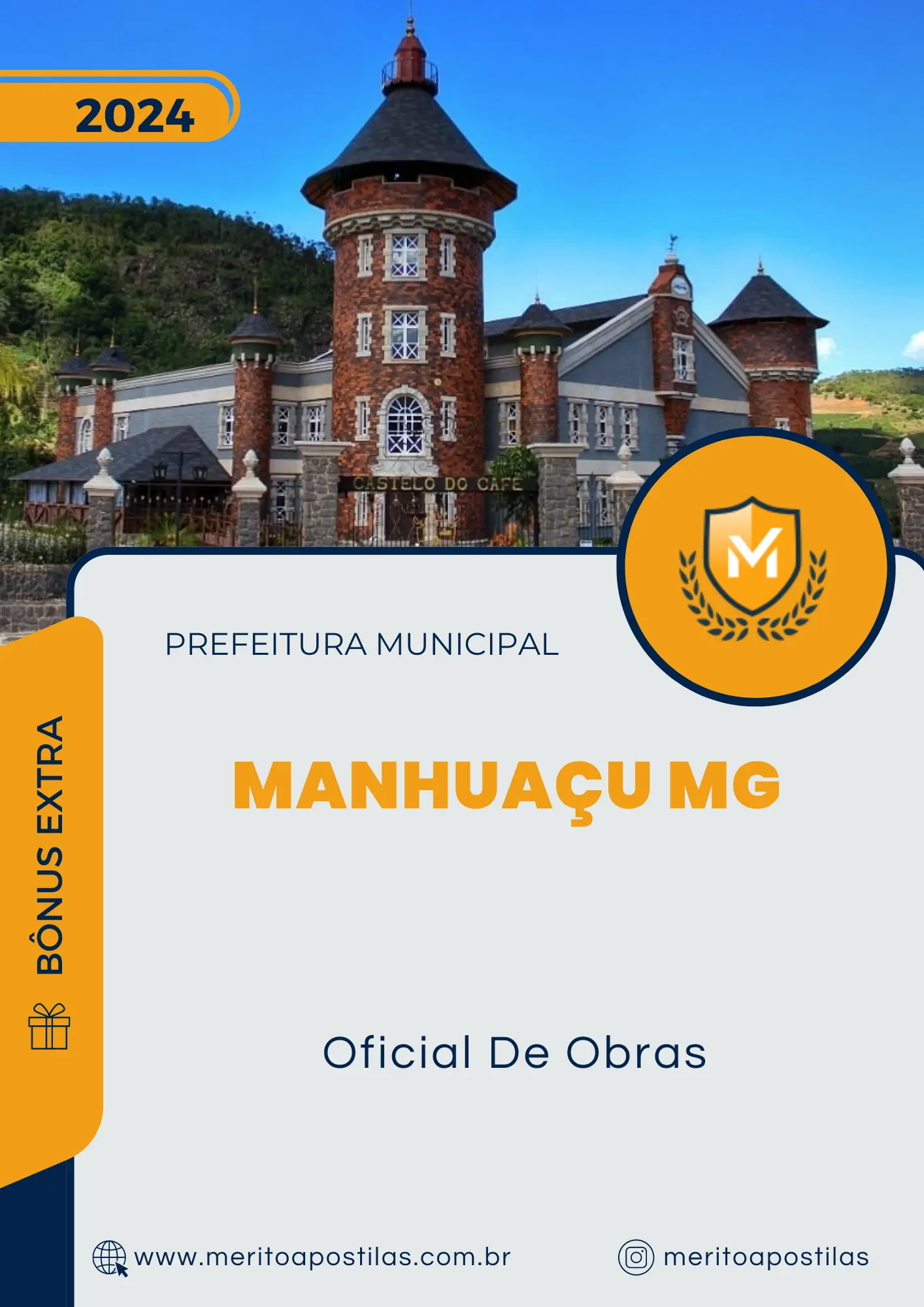 Apostila Oficial De Obras Prefeitura de Manhuaçu MG 2024