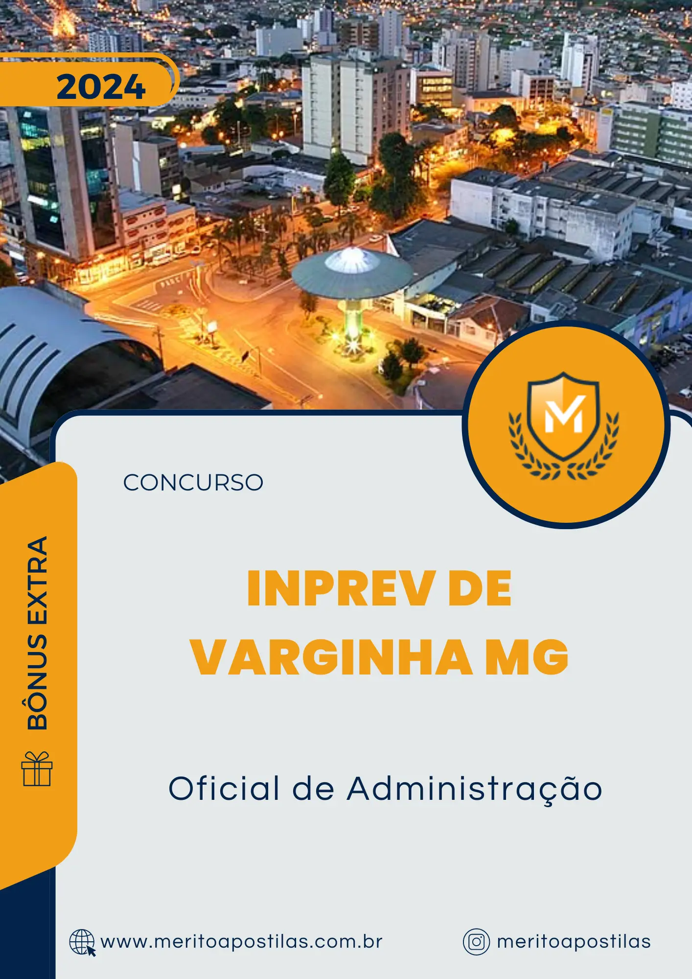 Apostila Oficial de Administração Concurso INPREV de Varginha MG 2024