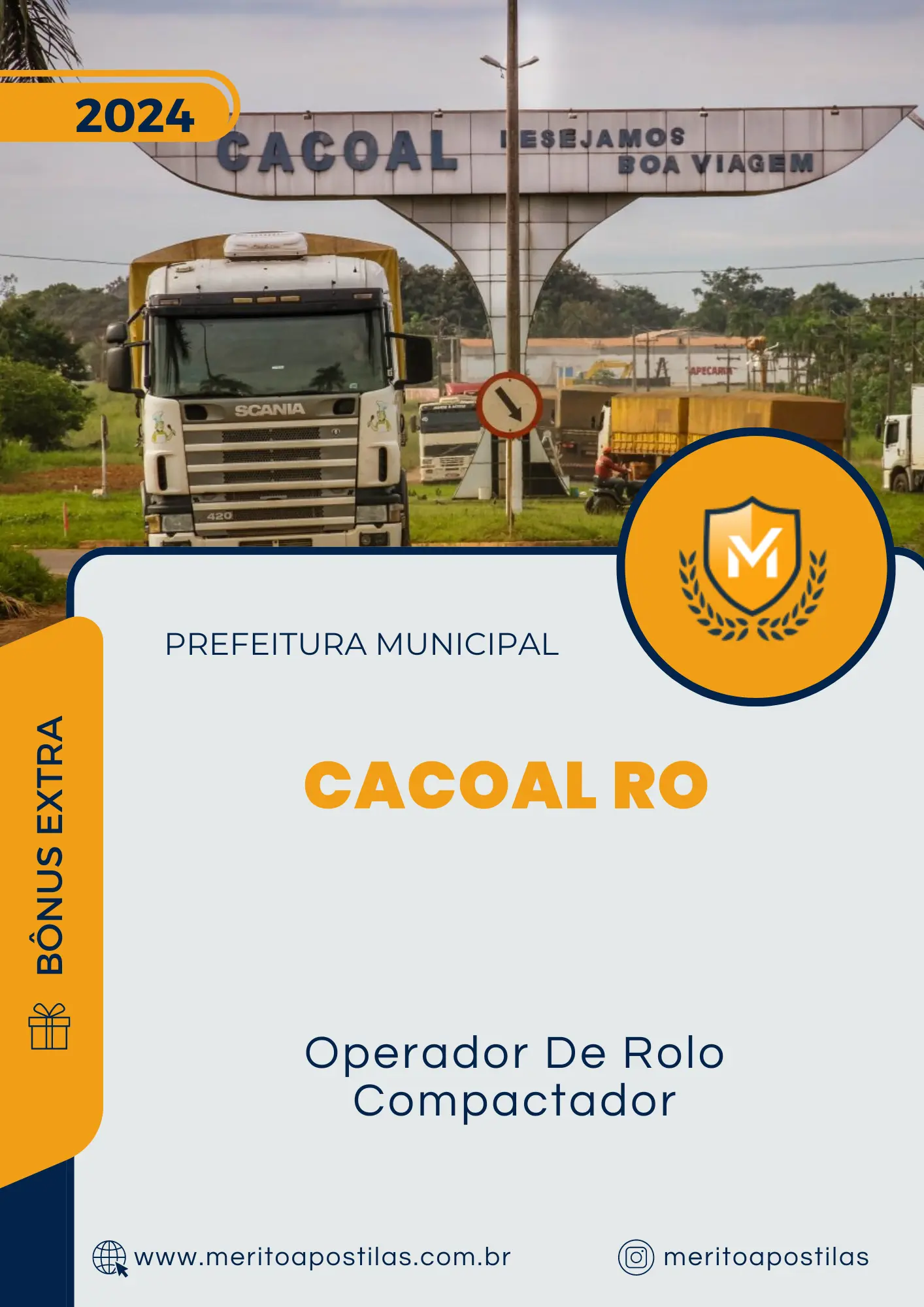 Apostila Operador De Rolo Compactador Prefeitura de Cacoal RO 2024