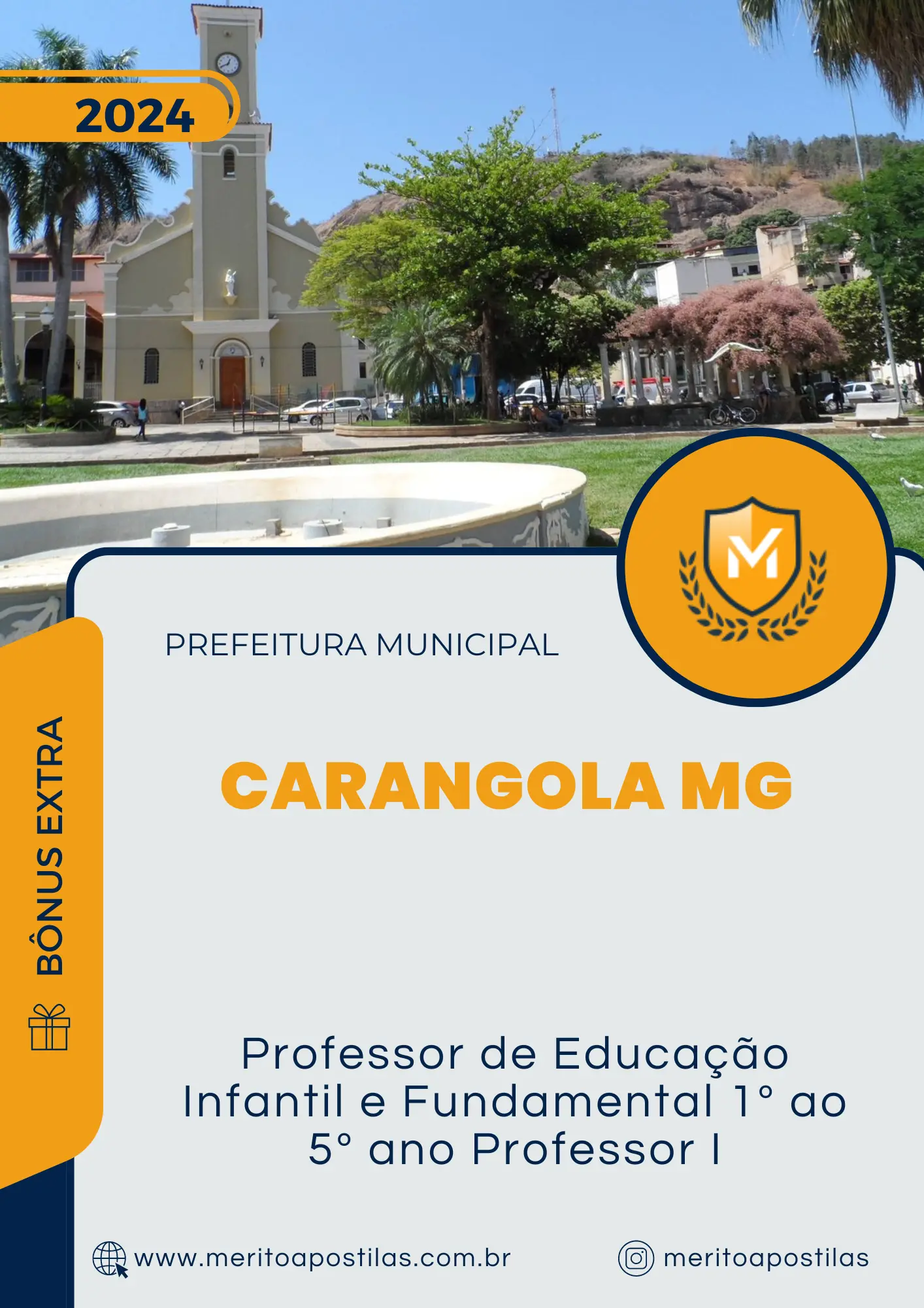 Apostila Professor de Educação Infantil e Fundamental 1º ao 5º ano Professor I Prefeitura de Carangola MG 2024