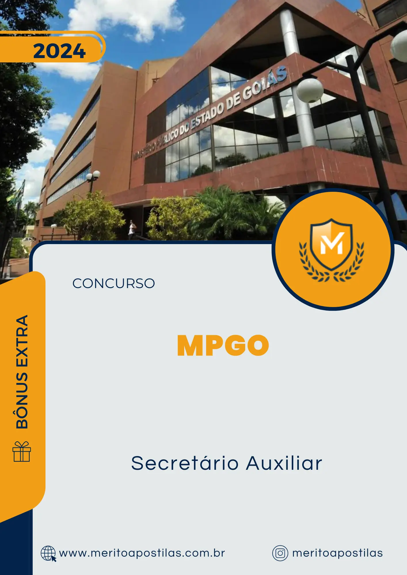 Apostila Secretário Auxiliar Concurso MP GO 2024