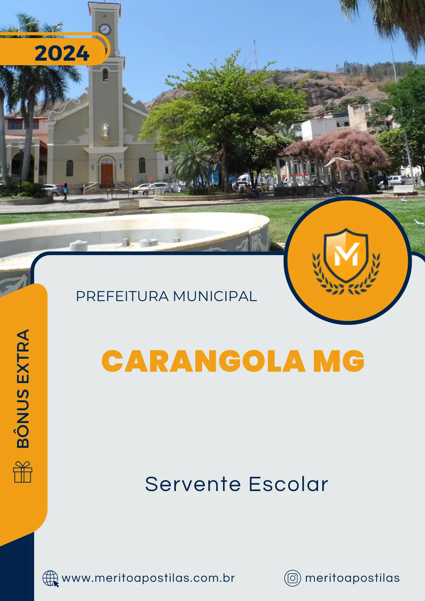 Apostila Servente Escolar Prefeitura de Carangola MG 2024