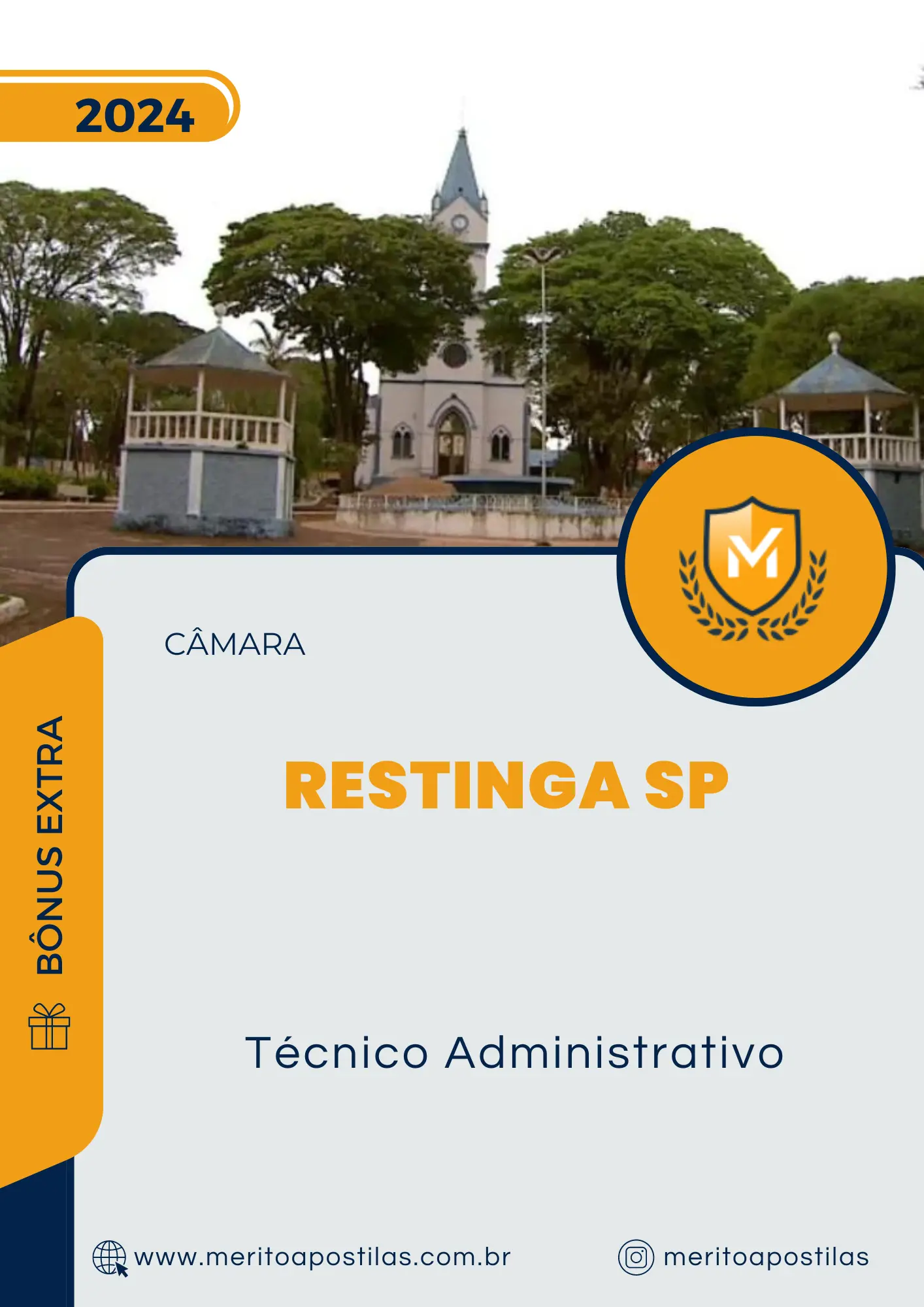 Apostila Técnico Administrativo Câmara de Restinga SP 2024