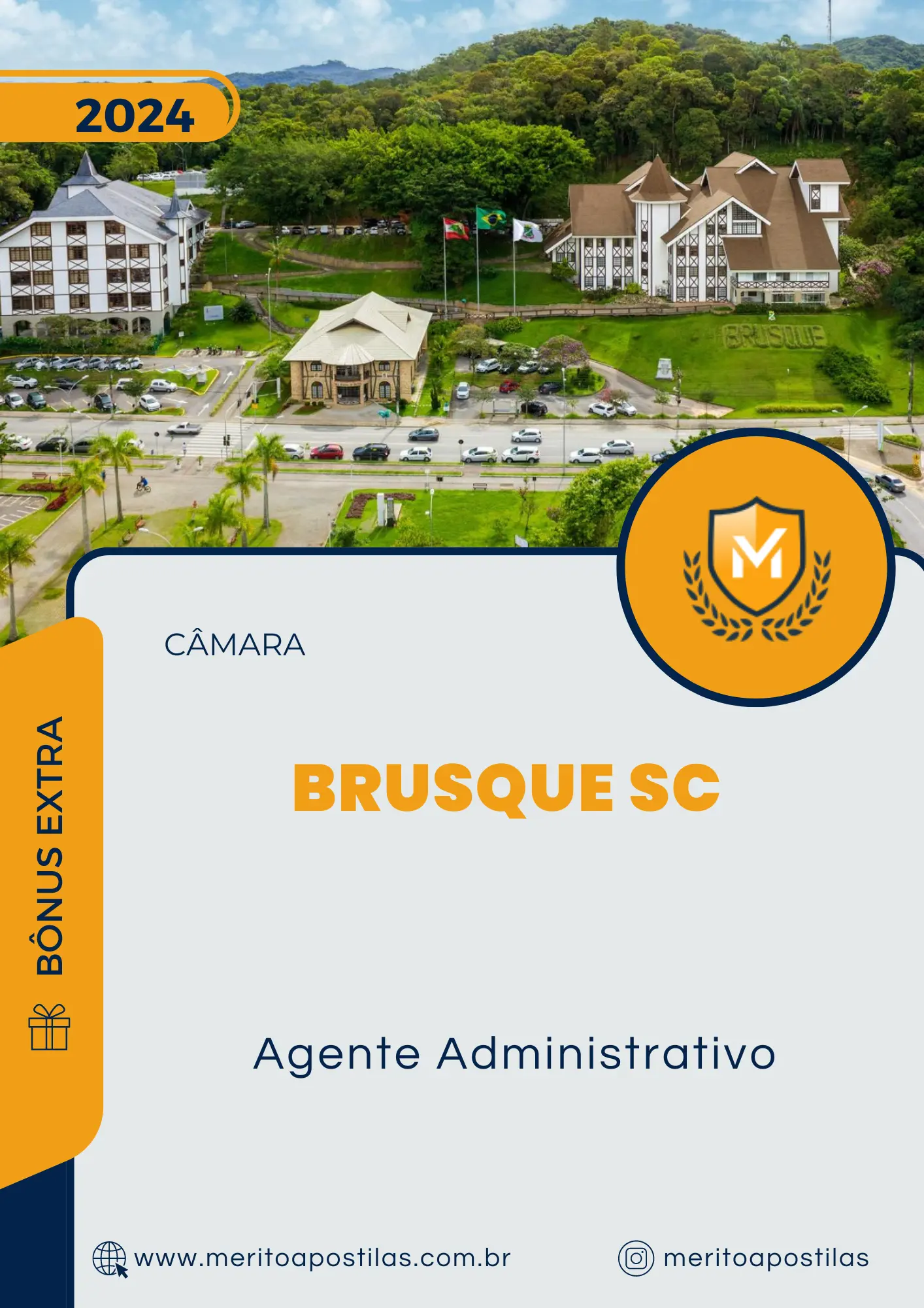 Apostila Agente Administrativo Câmara de Brusque SC 2024
