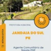 Apostila Agente Comunitário De Saúde PSF Prefeitura Jandaia do Sul PR 2024
