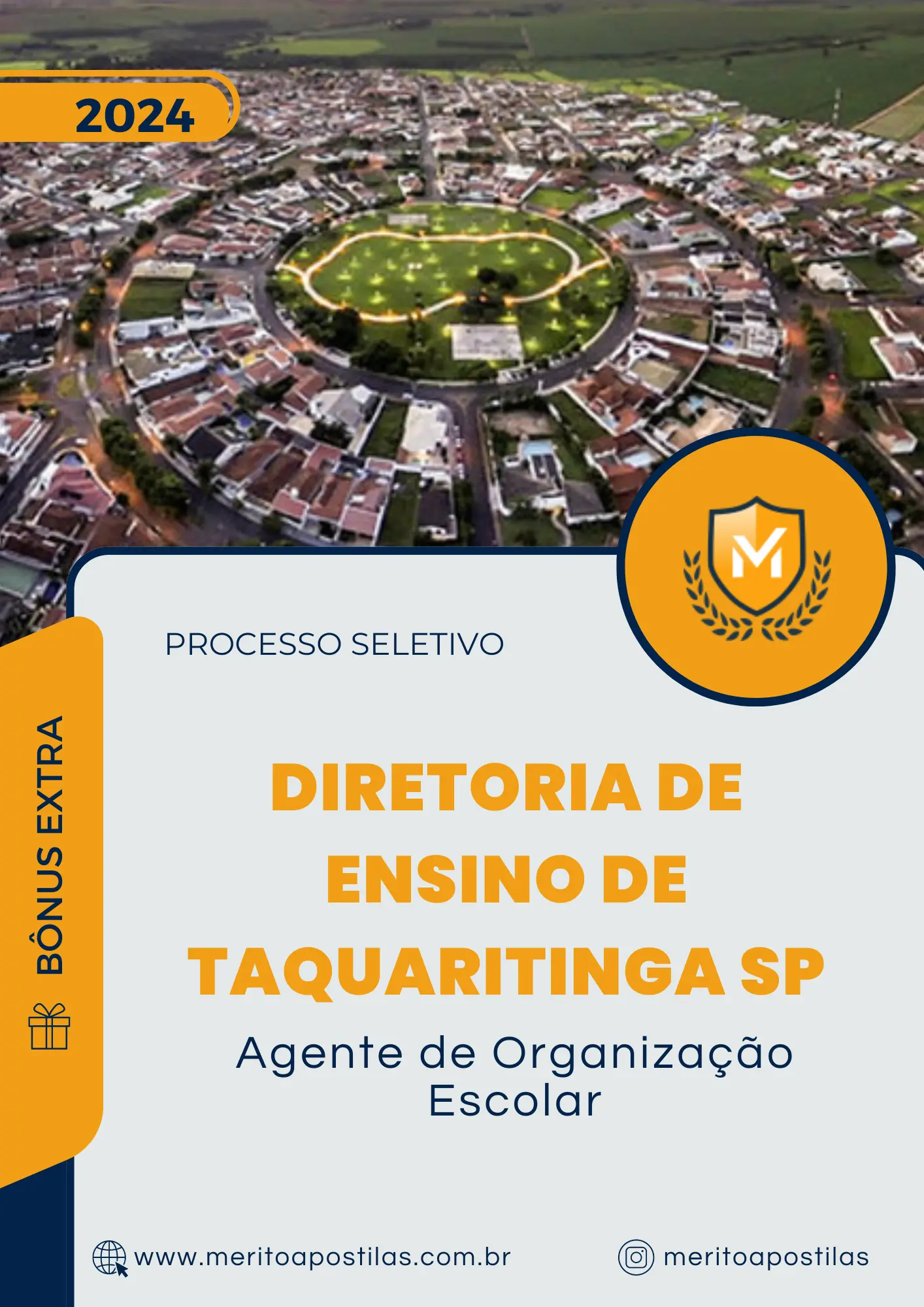 Apostila Agente de Organização Escolar Processo Seletivo Diretoria de Ensino de Taquaritinga SP