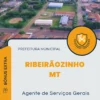 Apostila Agente de Serviços Gerais Prefeitura de Ribeirãozinho MT 2024