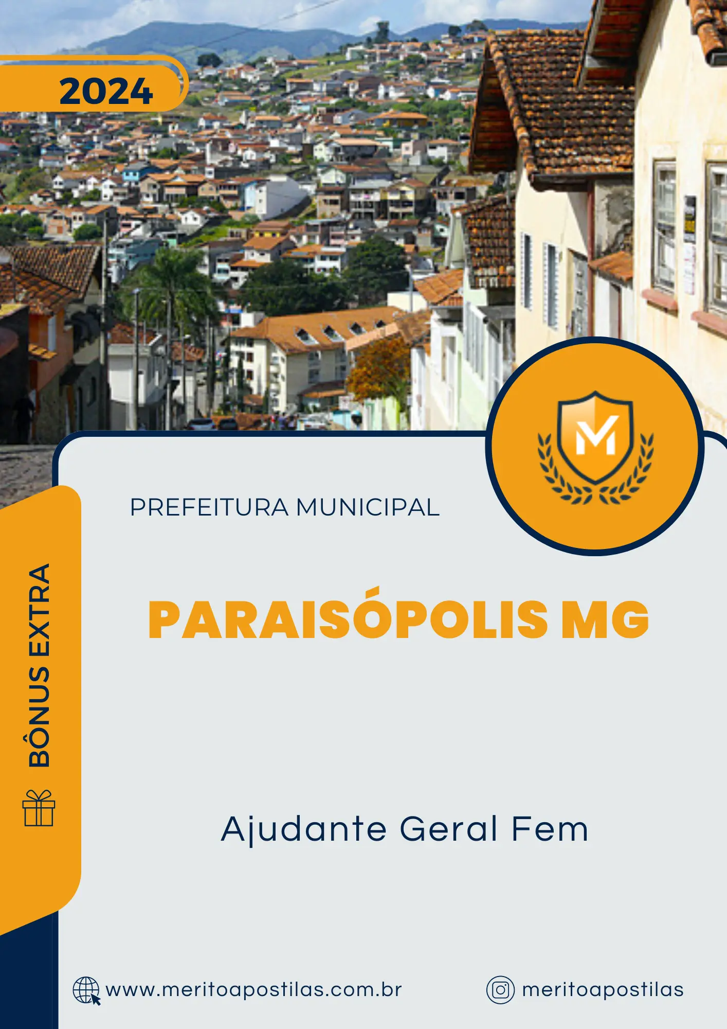 Apostila Ajudante Geral Fem Prefeitura de Paraisópolis MG 2024