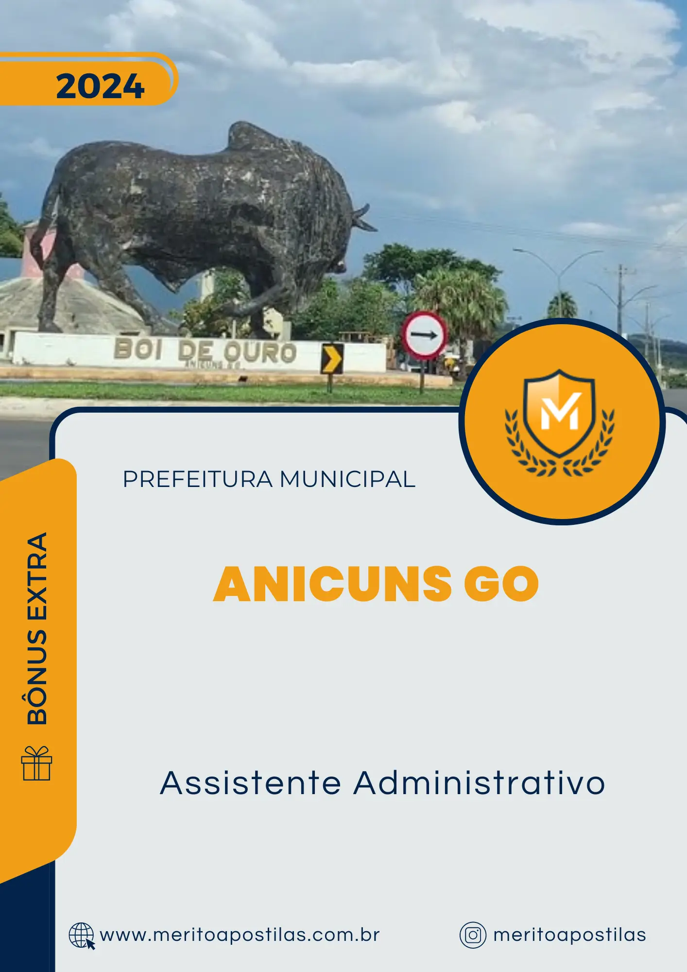 Apostila Assistente Administrativo Prefeitura de Anicuns GO 2024