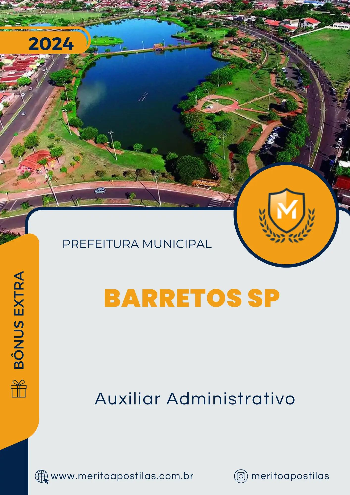 Apostila Auxiliar Administrativo Prefeitura de Barretos SP 2024