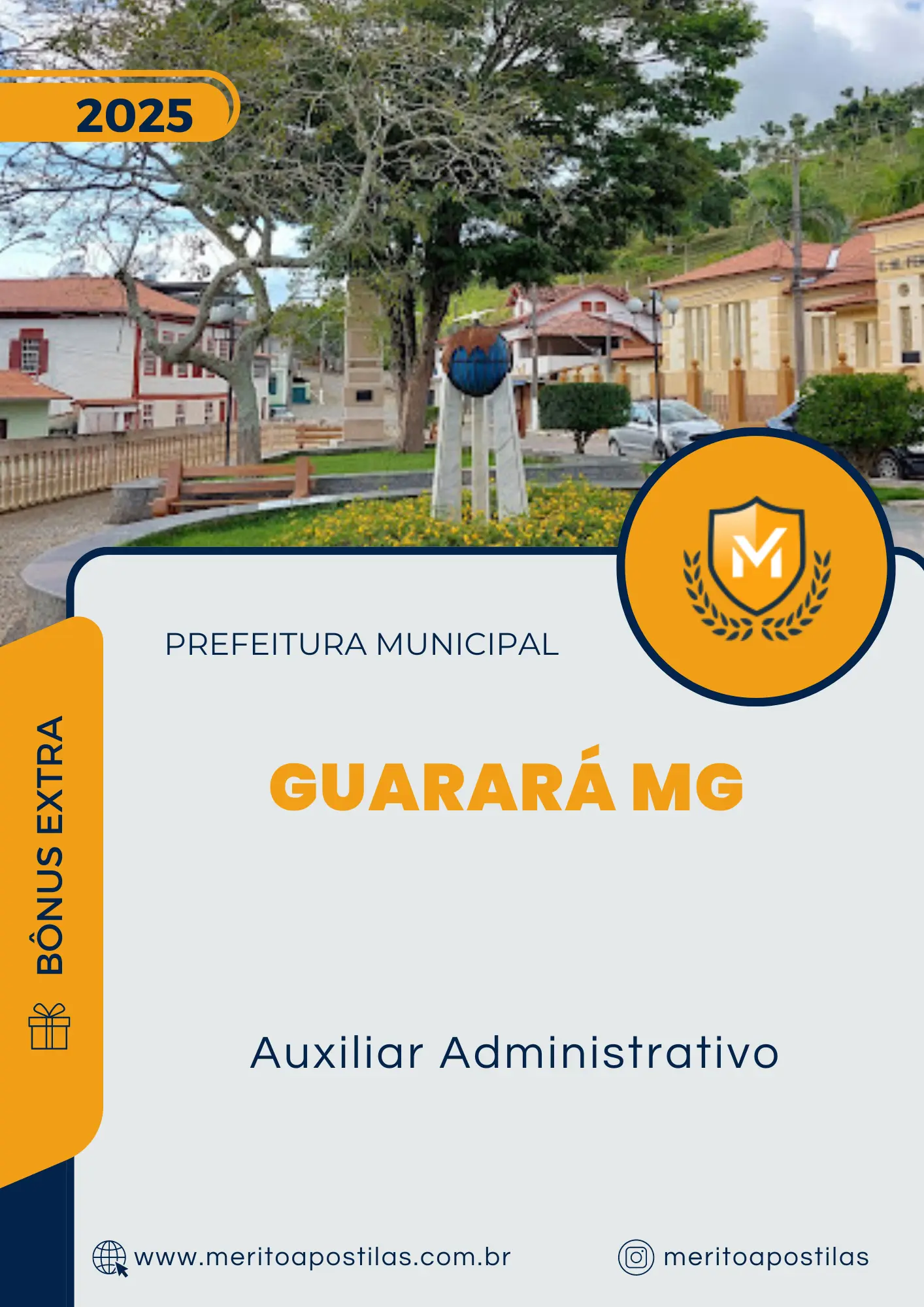 Apostila Auxiliar Administrativo Prefeitura de Guarará MG 2025