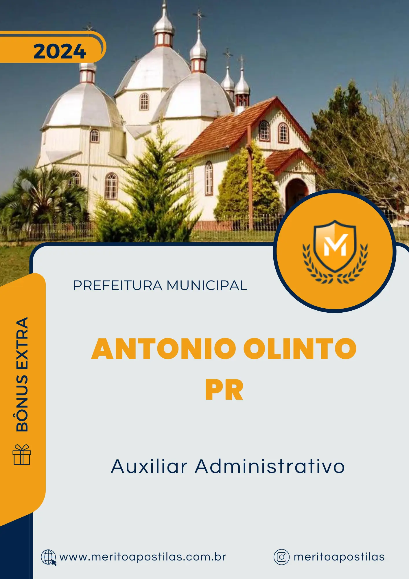 Apostila Auxiliar Administrativo Prefeitura de Antonio Olinto PR 2024