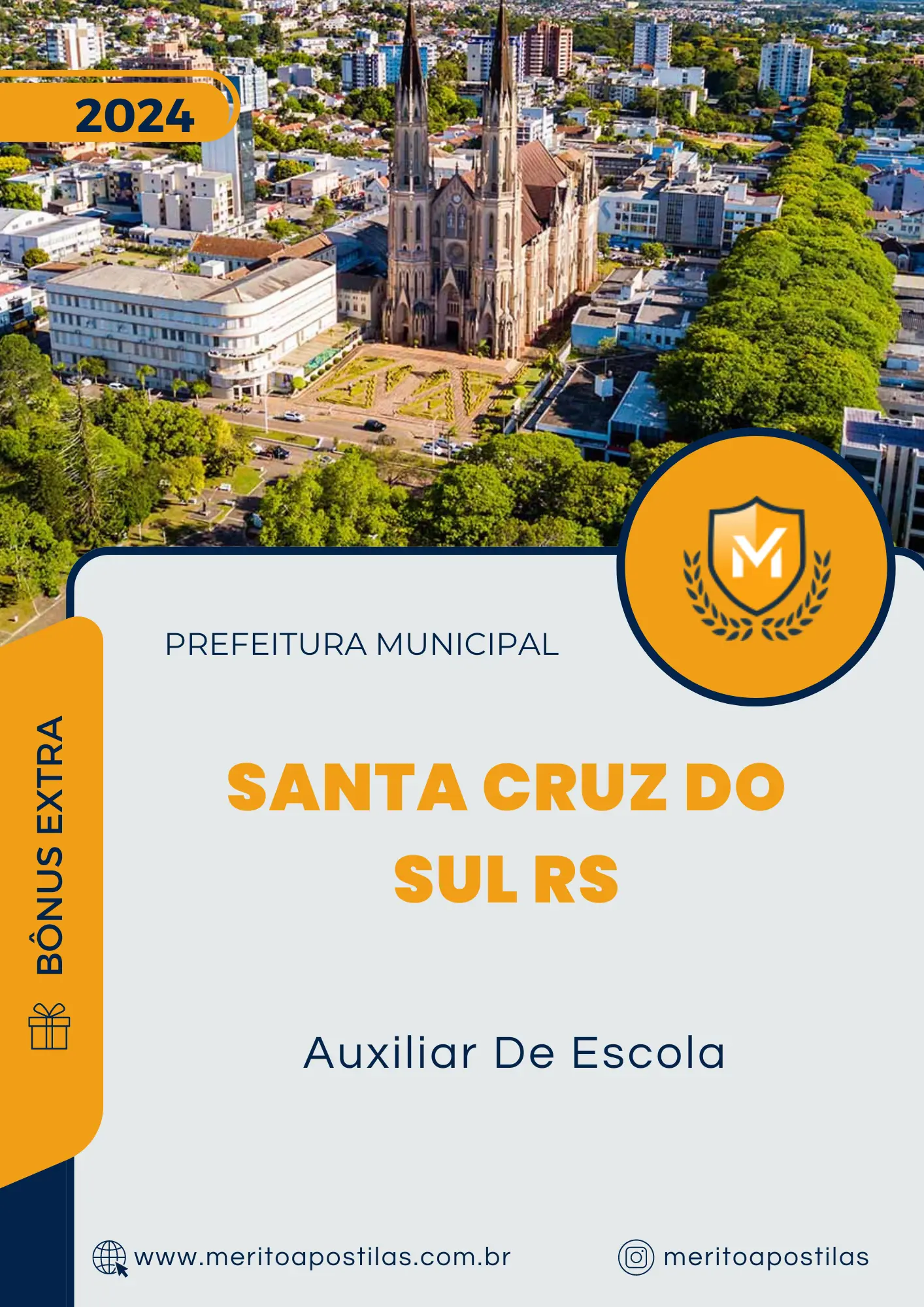 Apostila Auxiliar De Escola Prefeitura de Santa Cruz do Sul RS 2024