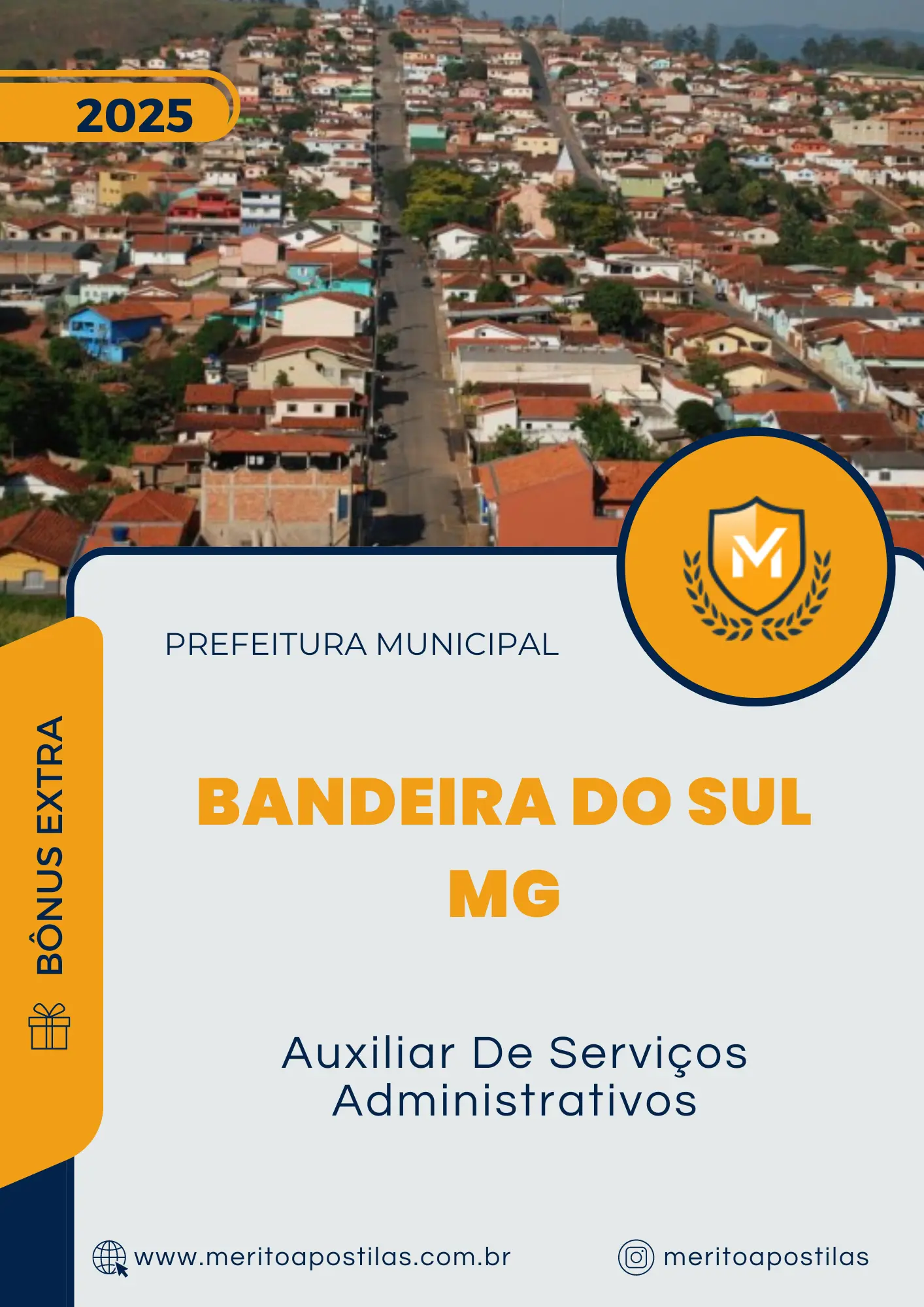Apostila Auxiliar De Serviços Administrativos Prefeitura de Bandeira do Sul MG 2025