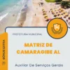 Apostila Auxiliar De Serviços Gerais Prefeitura de Matriz de Camaragibe AL 2024