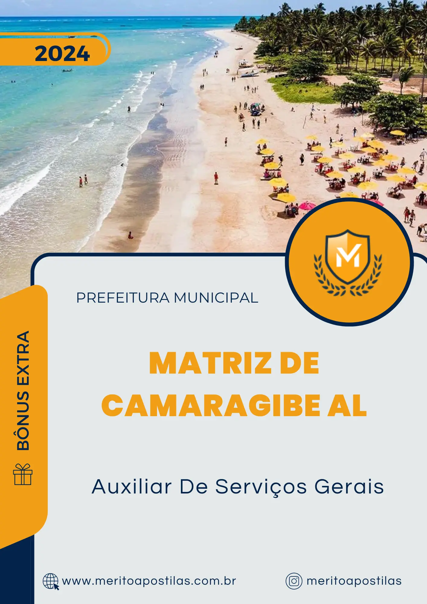 Apostila Auxiliar De Serviços Gerais Prefeitura de Matriz de Camaragibe AL 2024