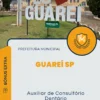 Apostila Auxiliar de Consultório Dentário Prefeitura de Guareí SP 2024