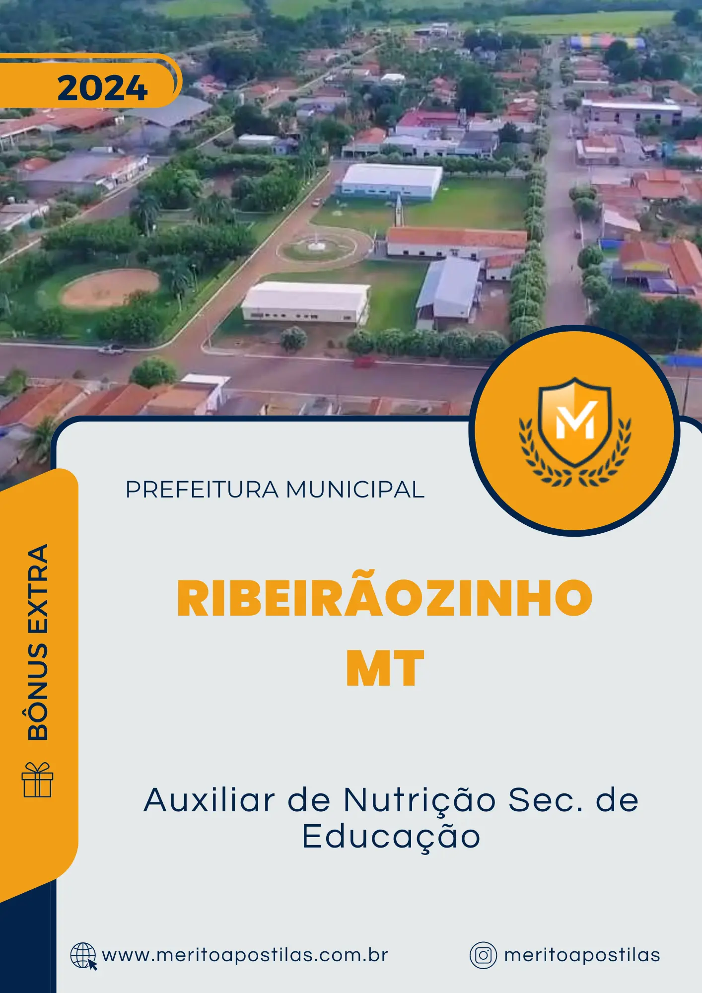 Apostila Auxiliar de Nutrição Sec. de Educação Prefeitura de Ribeirãozinho MT 2024