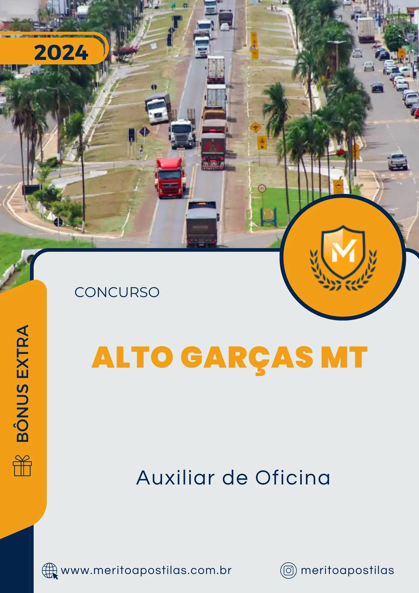 Apostila Auxiliar de Oficina Concurso Alto Garças MT 2024