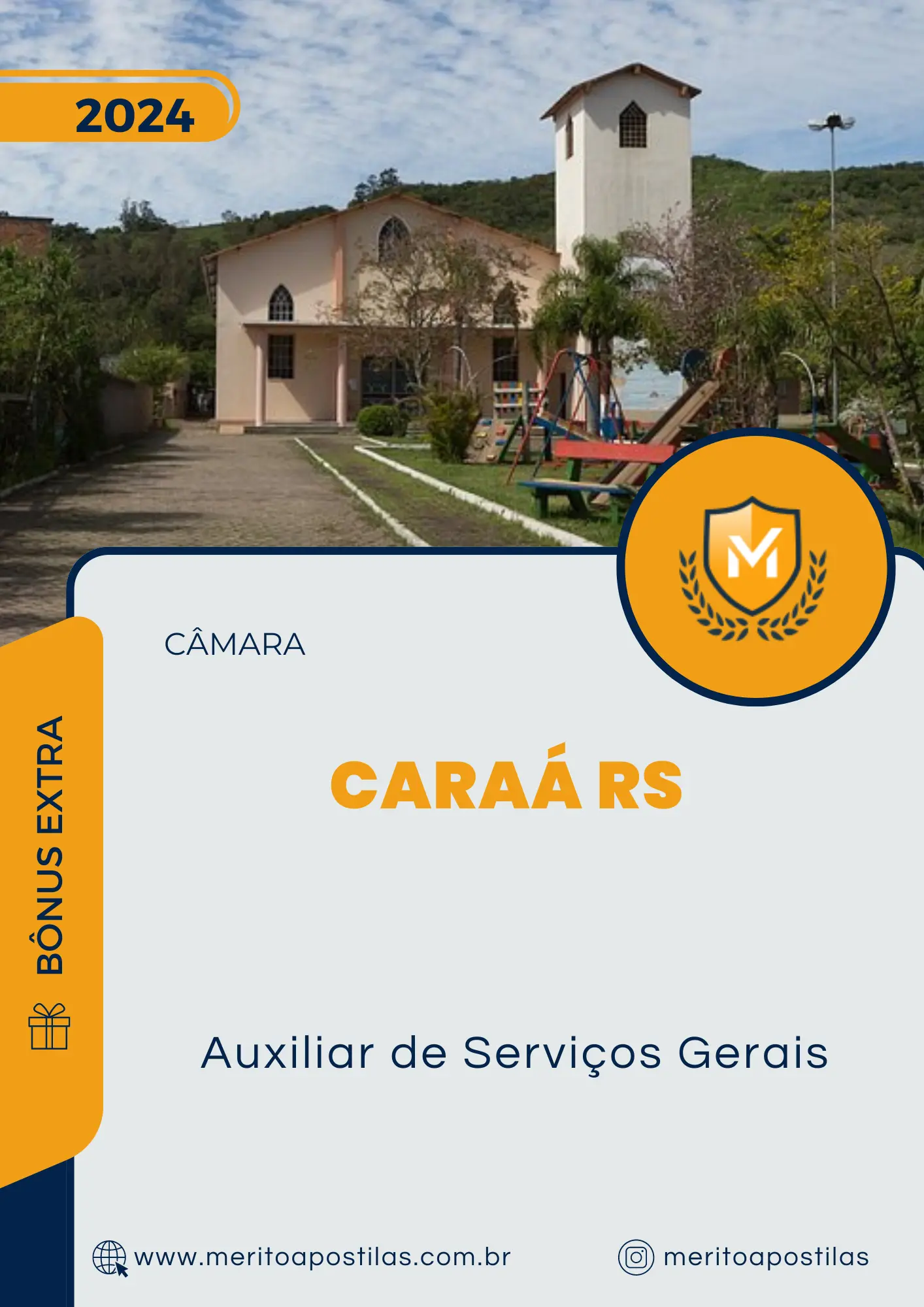 Apostila Auxiliar de Serviços Gerais Câmara de Caraá RS 2024