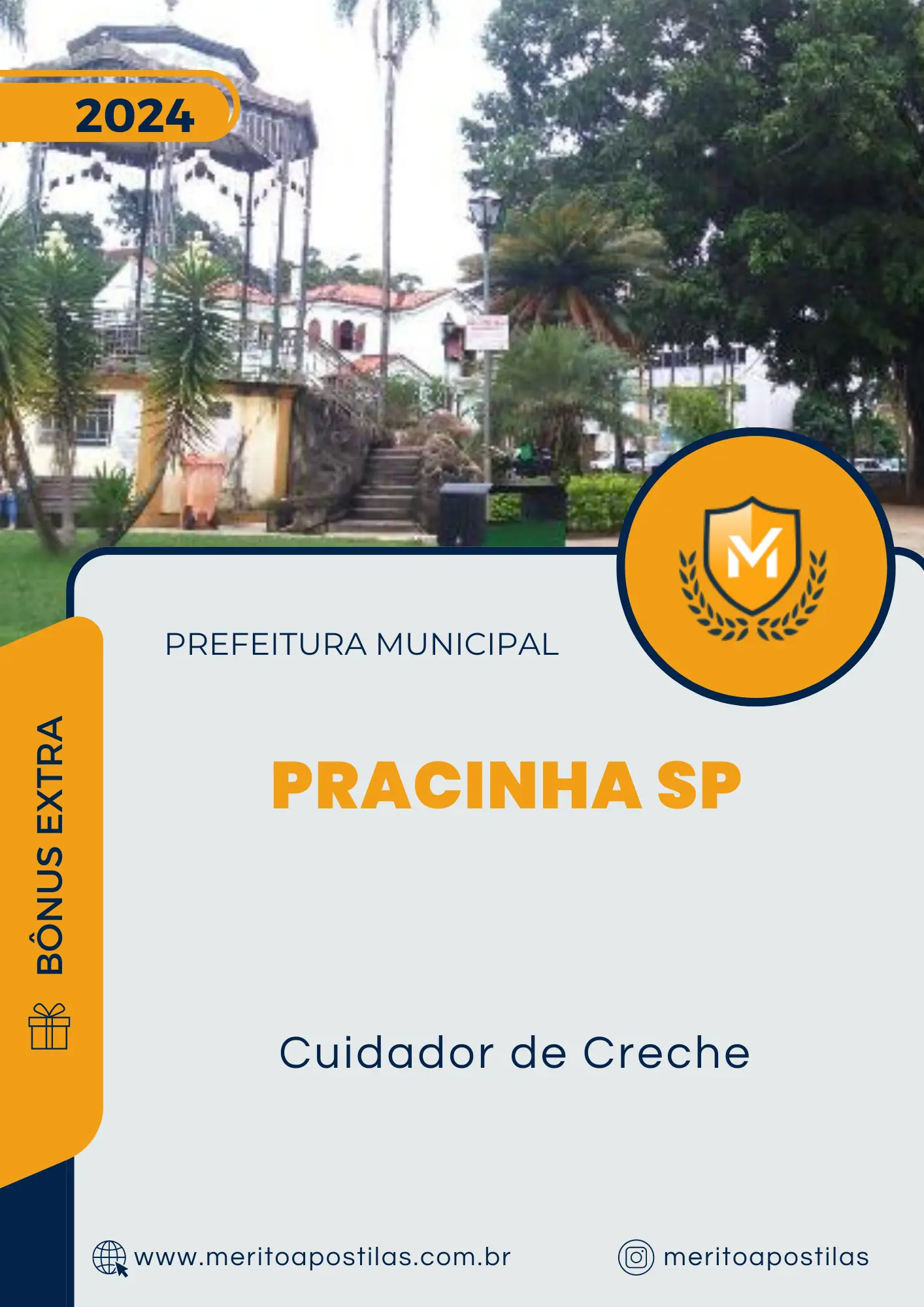 Apostila Cuidador de Creche Prefeitura de Pracinha SP 2024