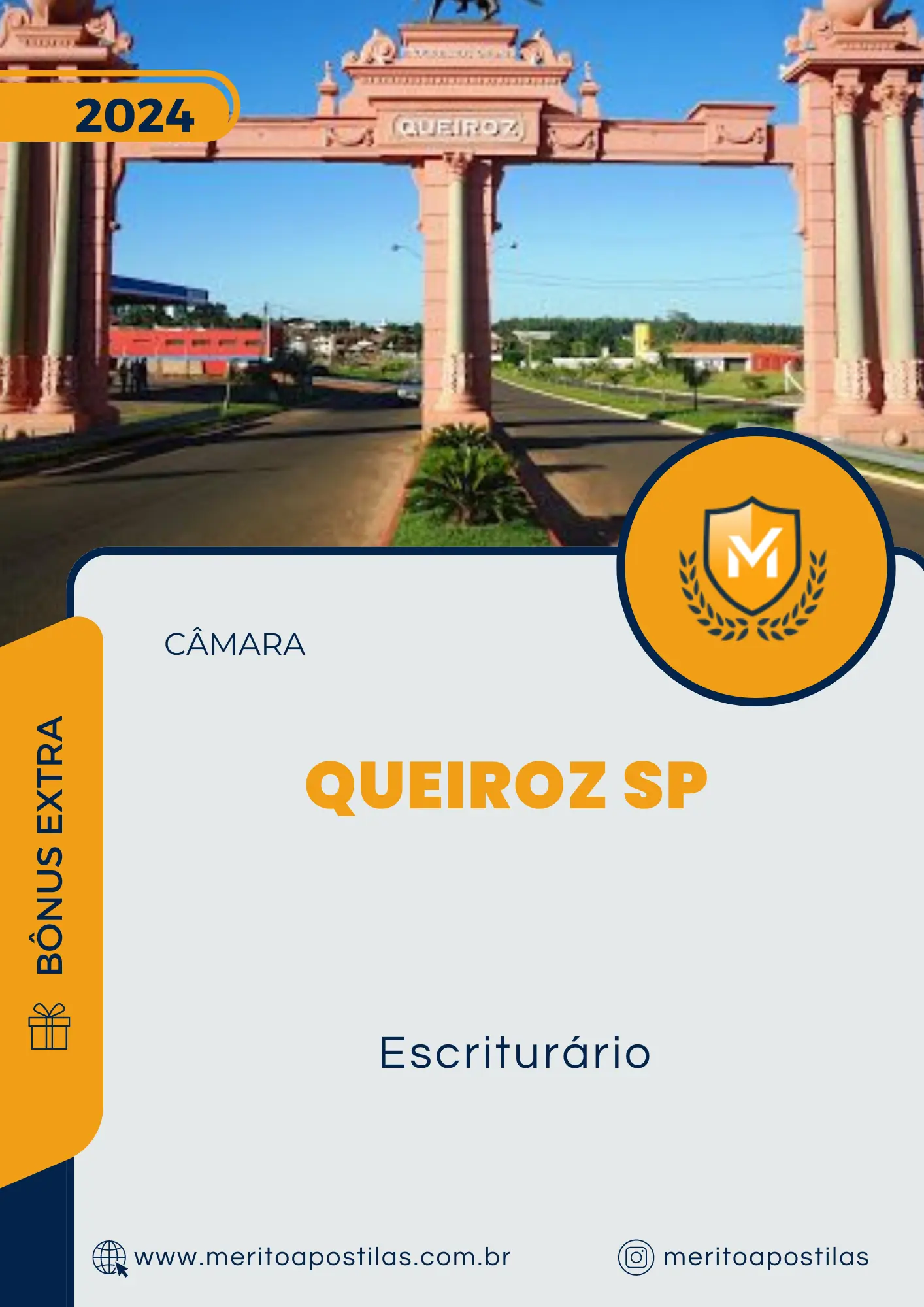 Apostila Escriturário Câmara de Queiroz SP 2024