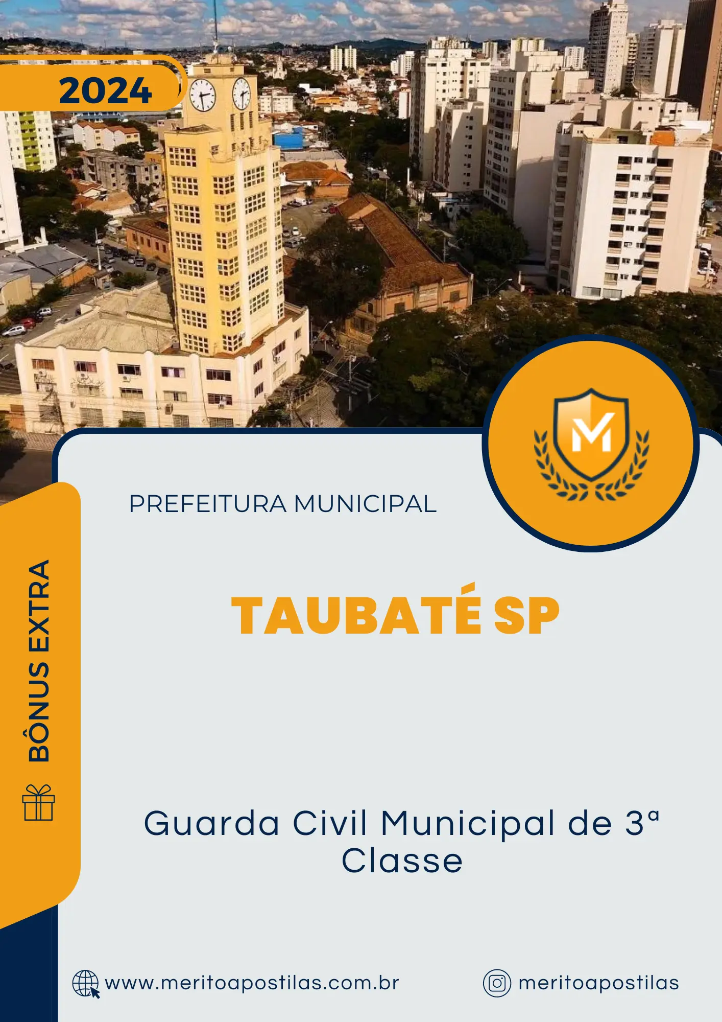 Apostila Guarda Civil Municipal de 3ª Classe Prefeitura de Taubaté SP 2024