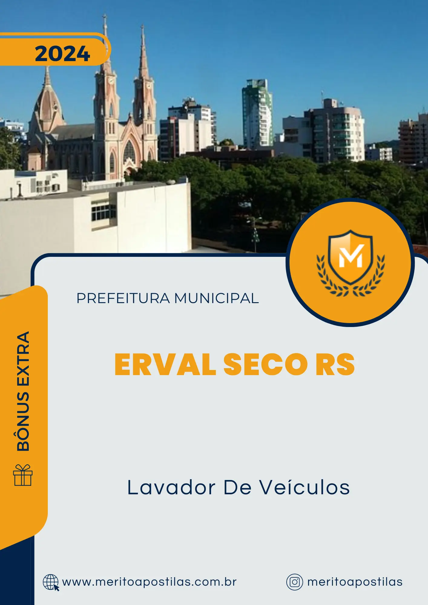 Apostila Lavador De Veículos Prefeitura de Erval Seco RS 2024