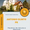 Apostila Mecânico de Veículos e Máquinas Prefeitura de Antonio Olinto PR 2024