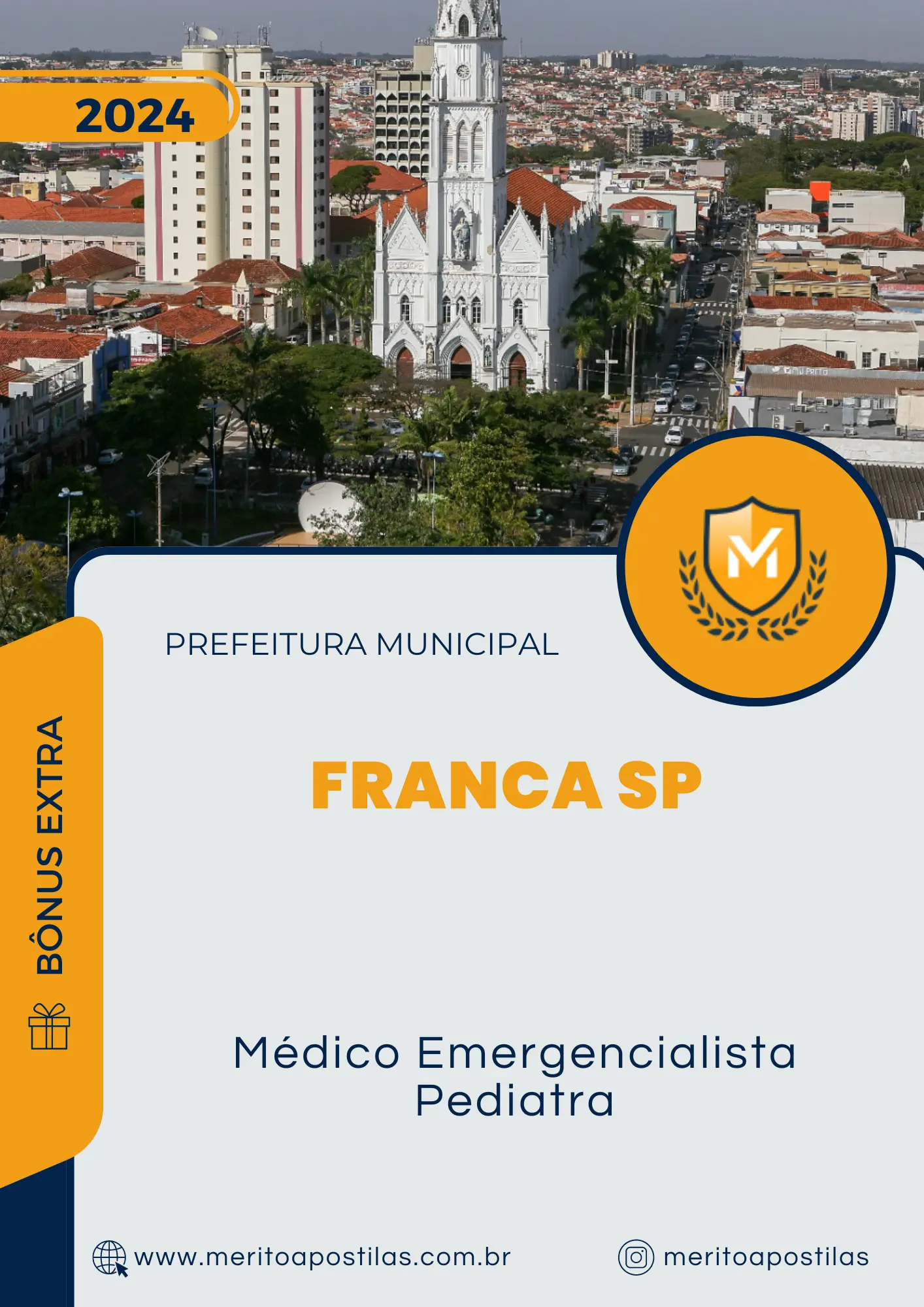 Apostila Médico Emergencialista Pediatra Prefeitura de Franca SP 2024