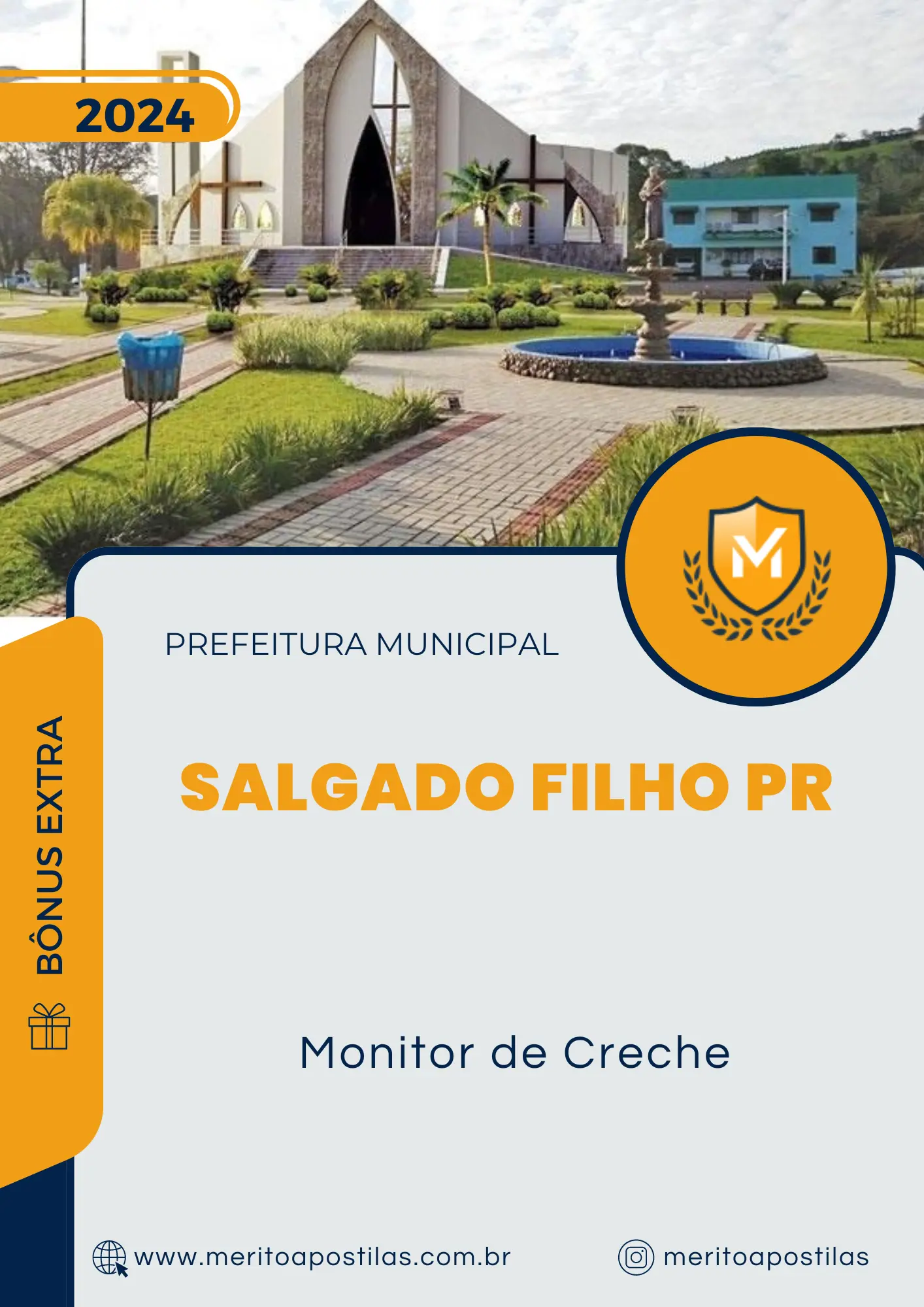 Apostila Monitor de Creche Prefeitura de Salgado Filho PR 2024