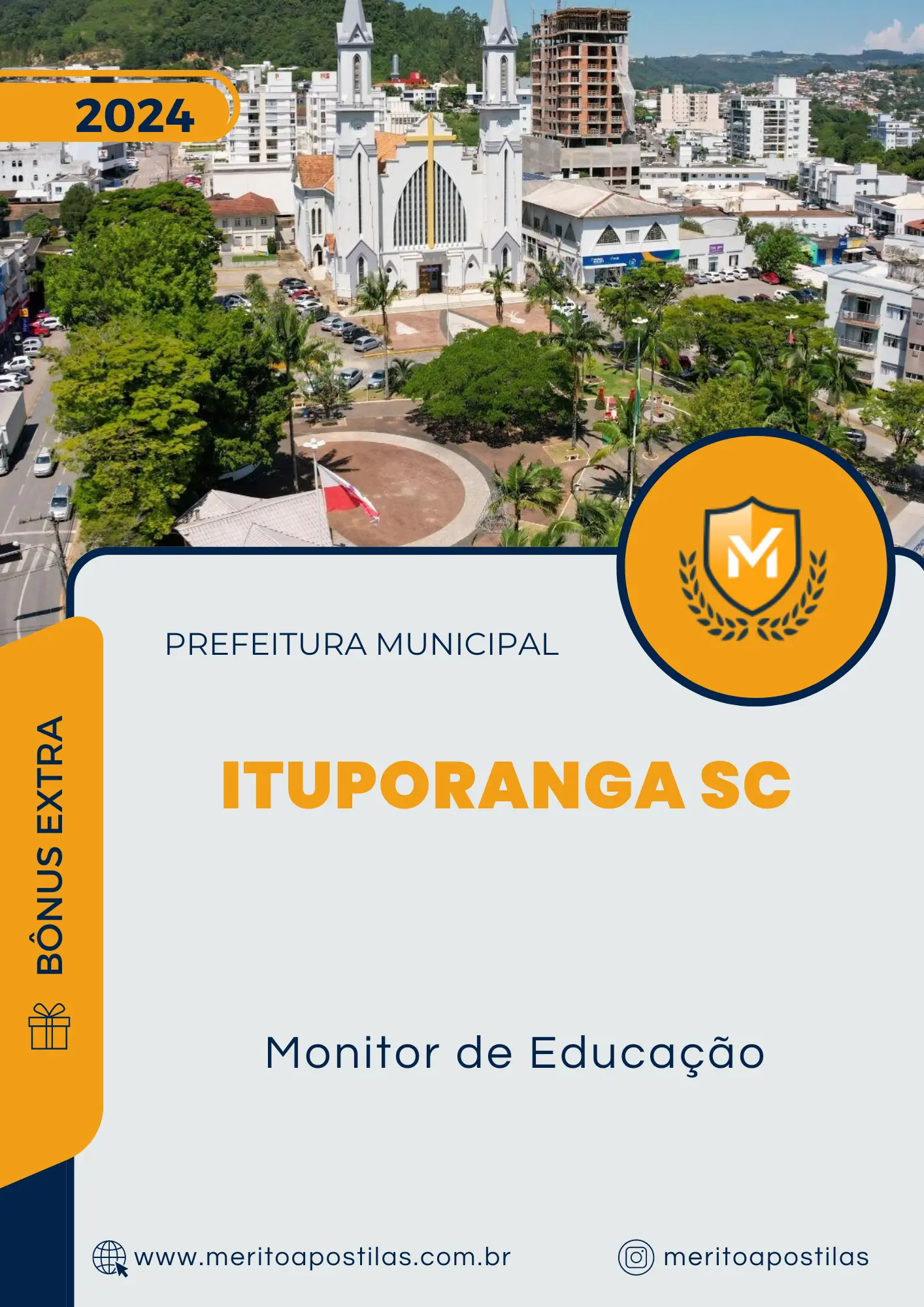 Apostila Monitor de Educação Prefeitura de Ituporanga SC 2024