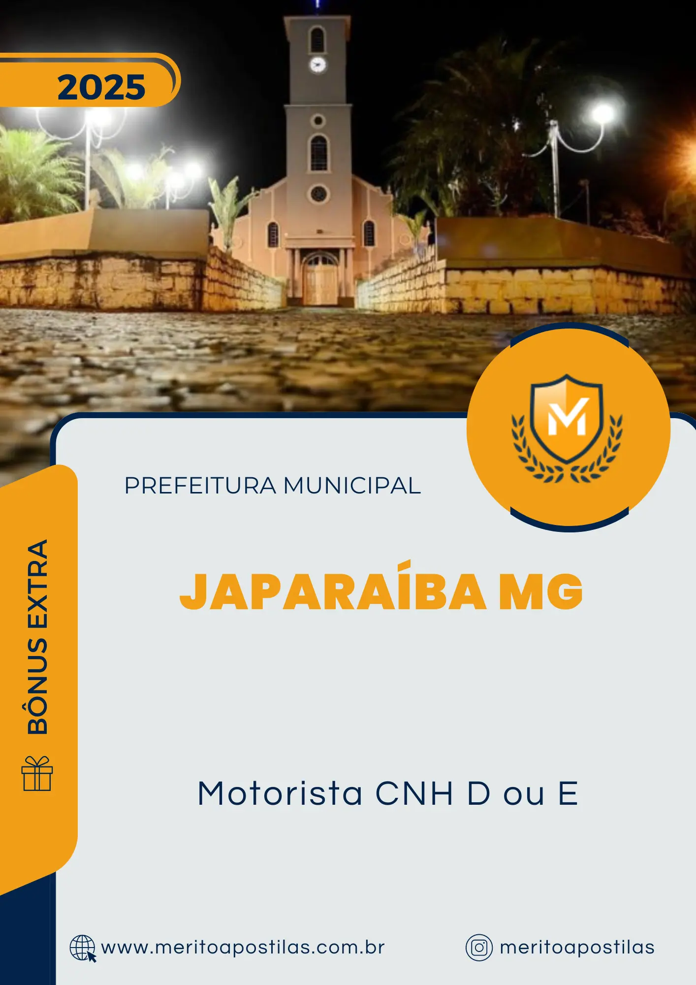 Apostila Motorista CNH D ou E Prefeitura de Japaraíba MG 2025