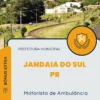 Apostila Motorista De Ambulância Prefeitura Jandaia do Sul PR 2024