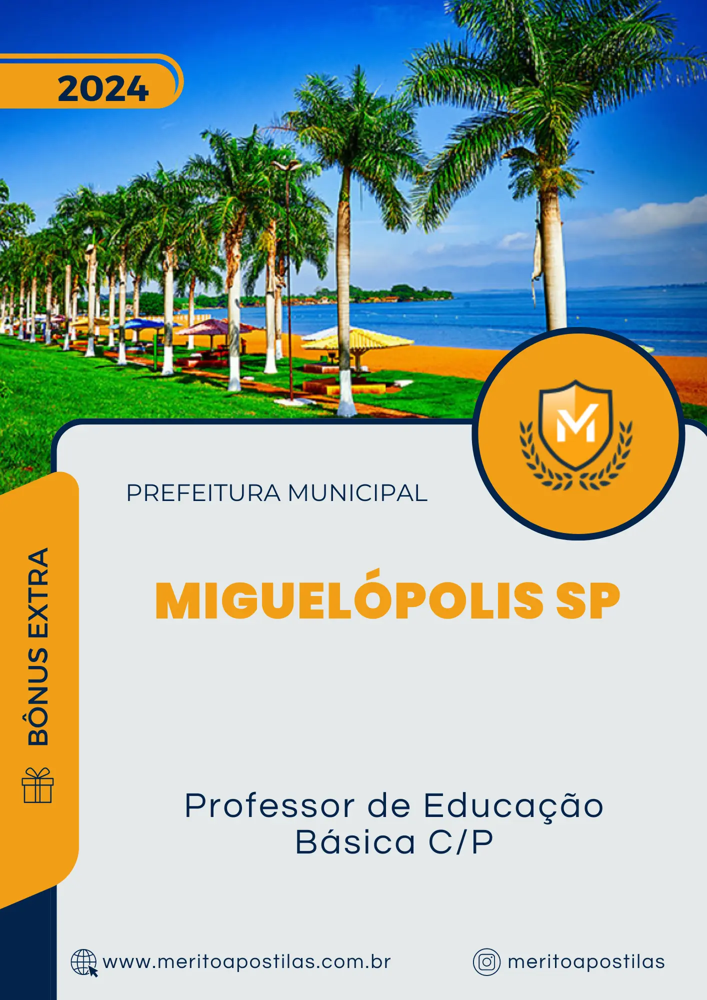 Apostila Professor de Educação Básica C/P Prefeitura de Miguelópolis SP 2024
