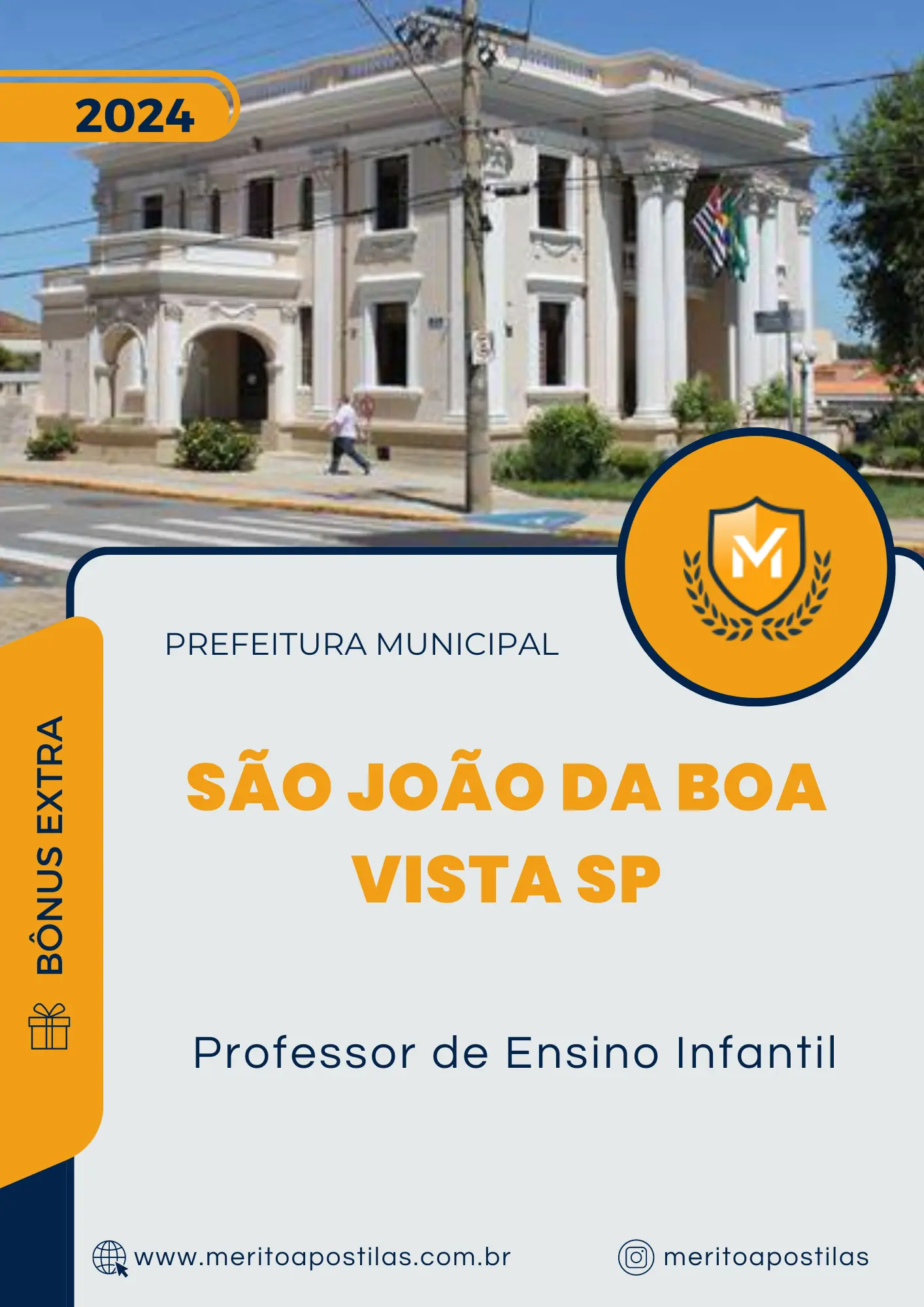 Apostila Professor de Ensino Infantil Prefeitura de São João da Boa Vista SP 2024