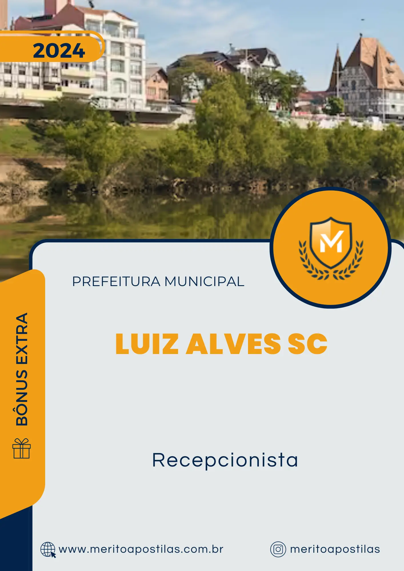 Apostila Recepcionista Prefeitura de Luiz Alves SC 2024