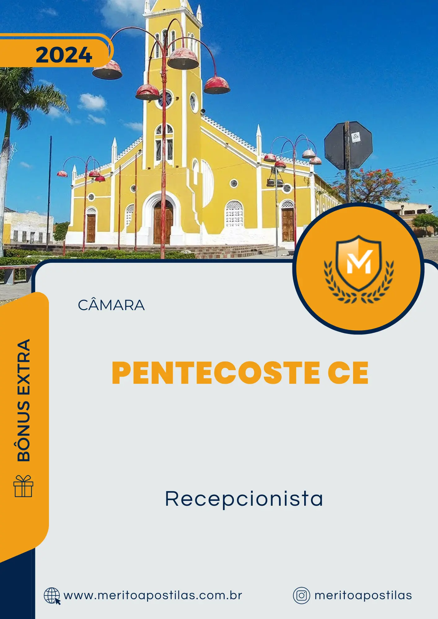 Apostila Recepcionista Câmara de Pentecoste CE 2024
