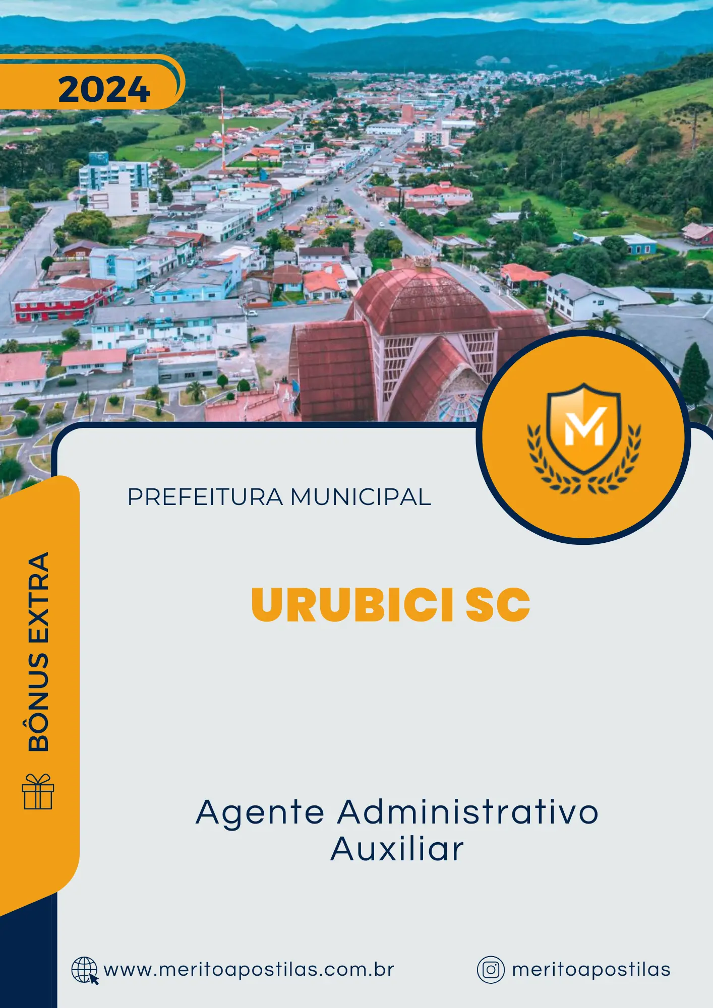 Apostila Agente Administrativo Auxiliar Prefeitura de Urubici SC 2025