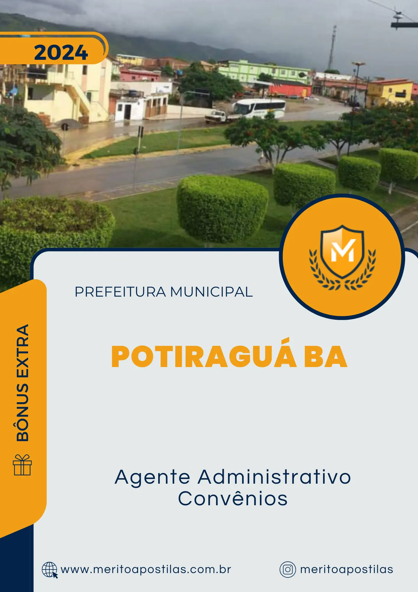 Apostila Agente Administrativo Convênios Prefeitura de Potiraguá BA 2024