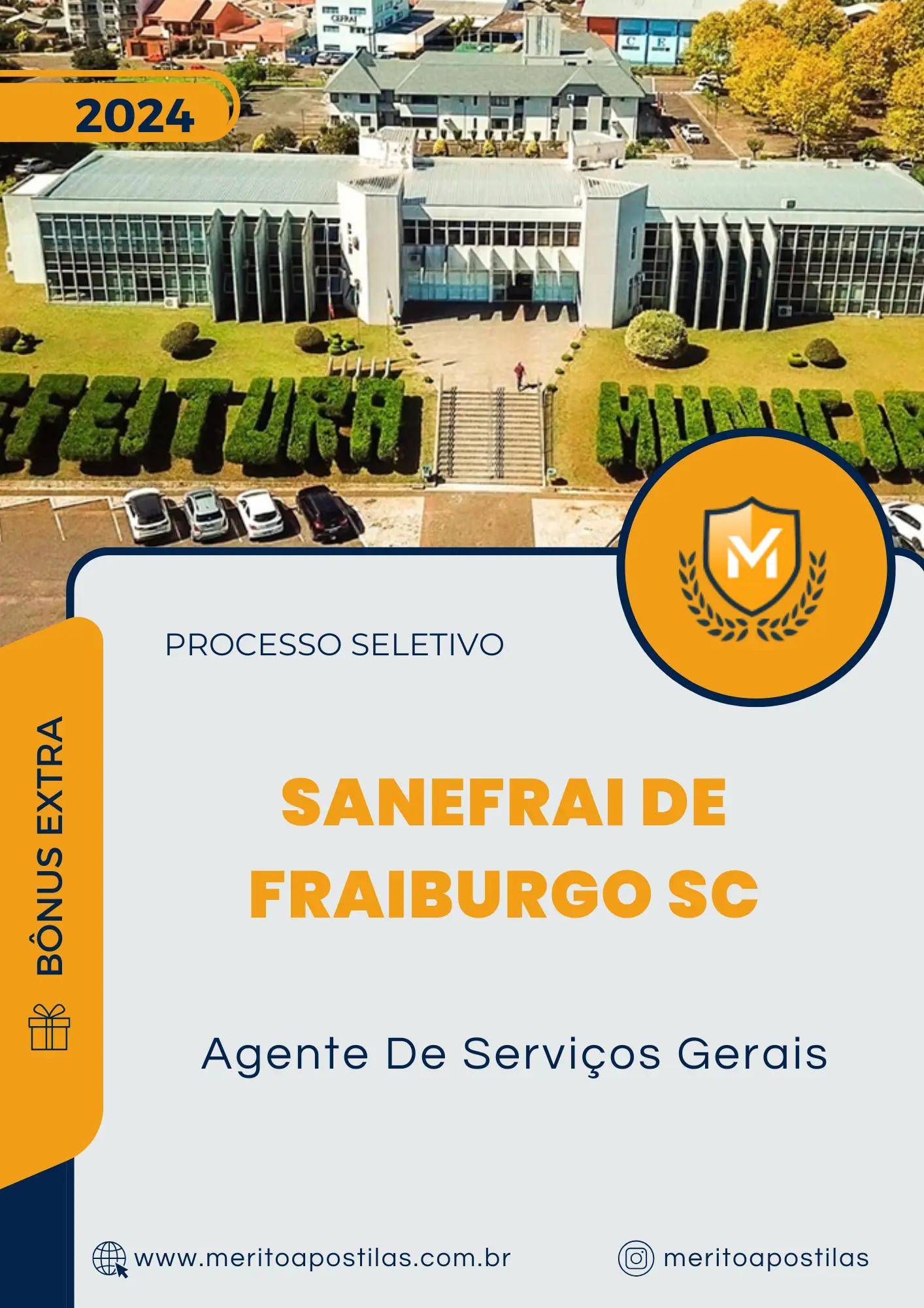 Apostila Agente De Serviços Gerais Processo Seletivo SANEFRAI de Fraiburgo SC 2024