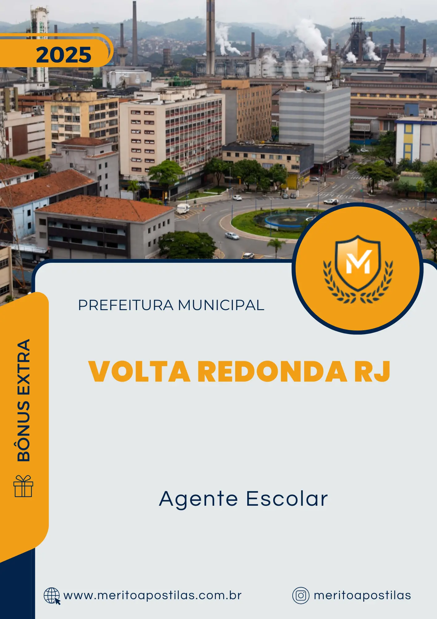 Apostila Agente Escolar Prefeitura de Volta Redonda RJ 2025