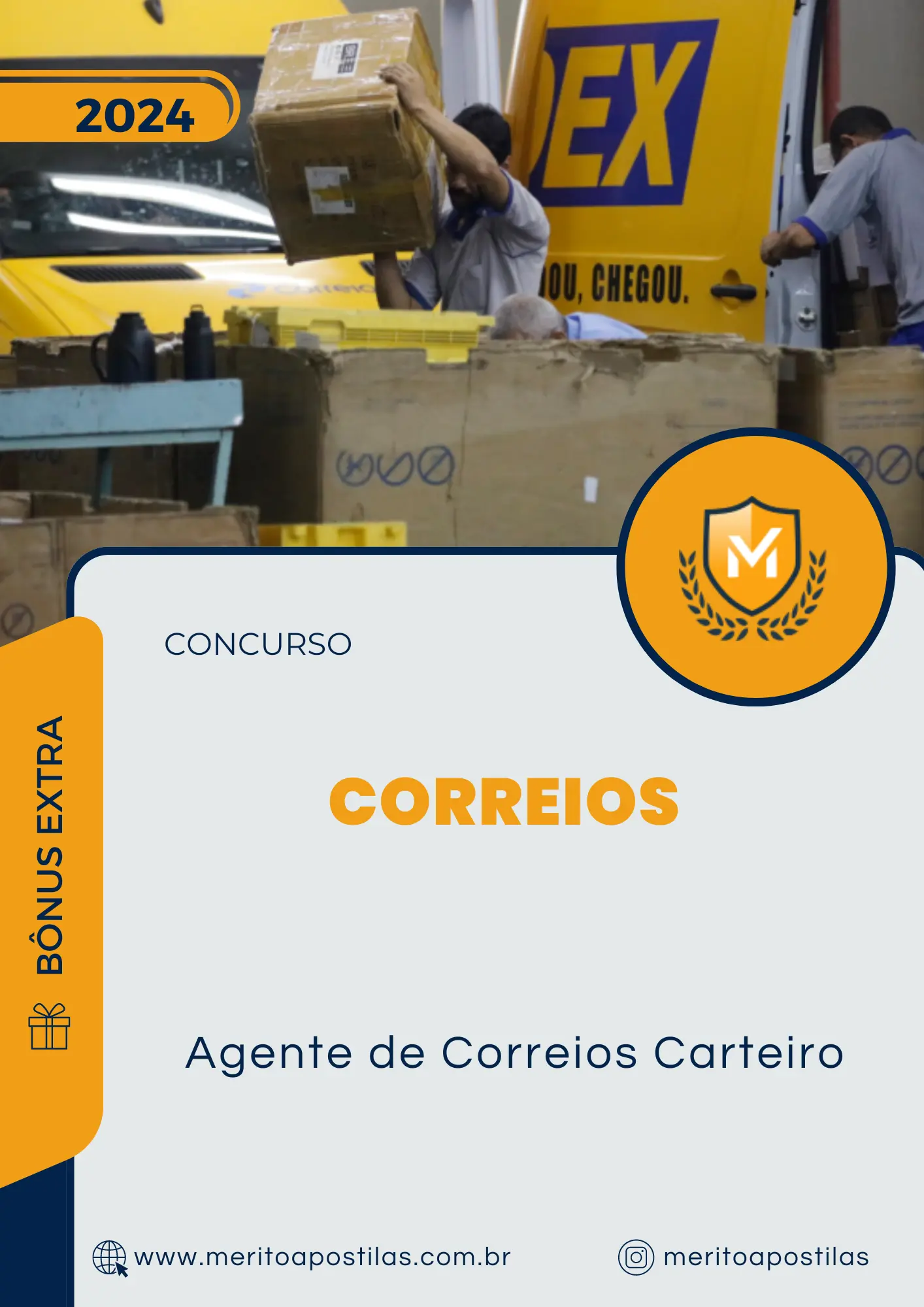 Apostila Agente de Correios Carteiro Concurso Correios 2024