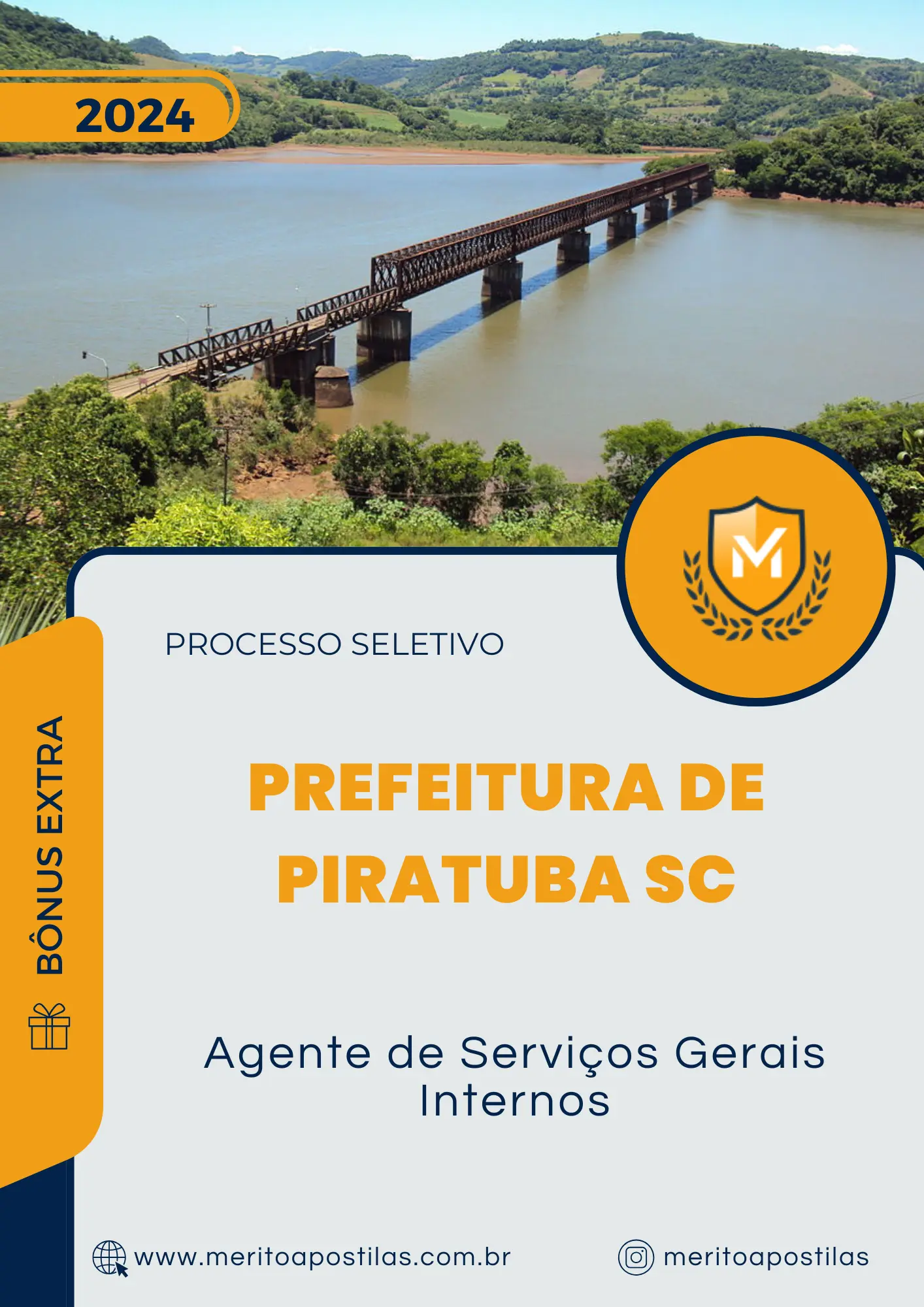 Apostila Agente de Serviços Gerais Internos Processo Seletivo Prefeitura de Piratuba SC 2024