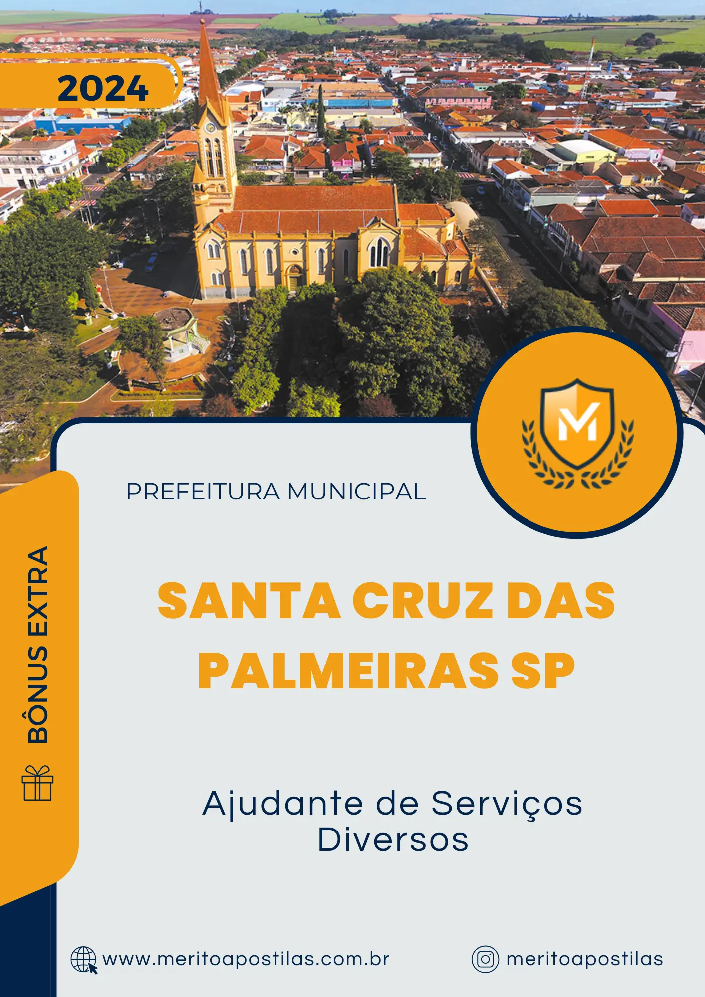 Apostila Ajudante de Serviços Diversos Prefeitura de Santa Cruz das Palmeiras SP 2024