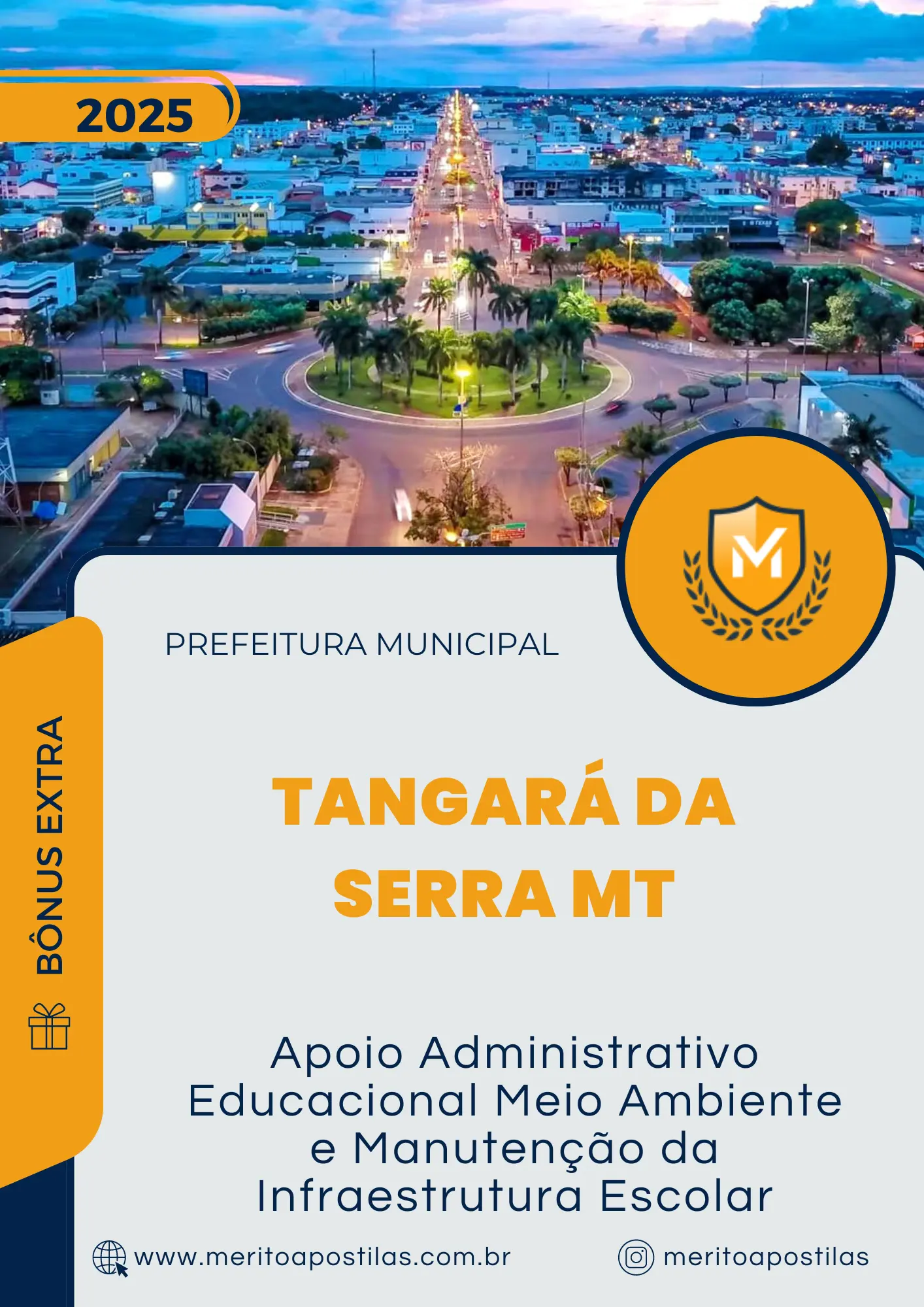 Apostila Apoio Administrativo Educacional Meio Ambiente e Manutenção da Infraestrutura Escolar Prefeitura de Tangará da Serra MT 2024