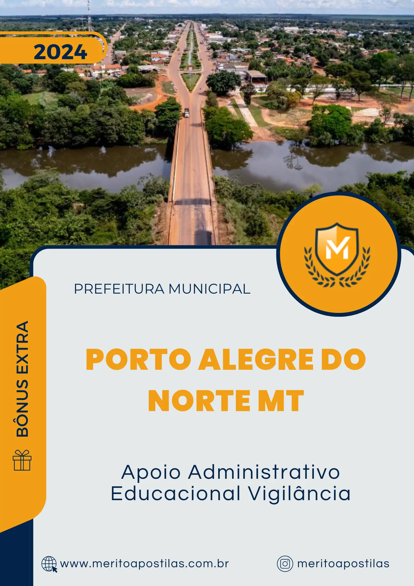 Apostila Apoio Administrativo Educacional Vigilância Prefeitura de Porto Alegre do Norte MT 2024