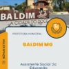 Apostila Assistente Social Da Educação Prefeitura de Baldim MG 2025