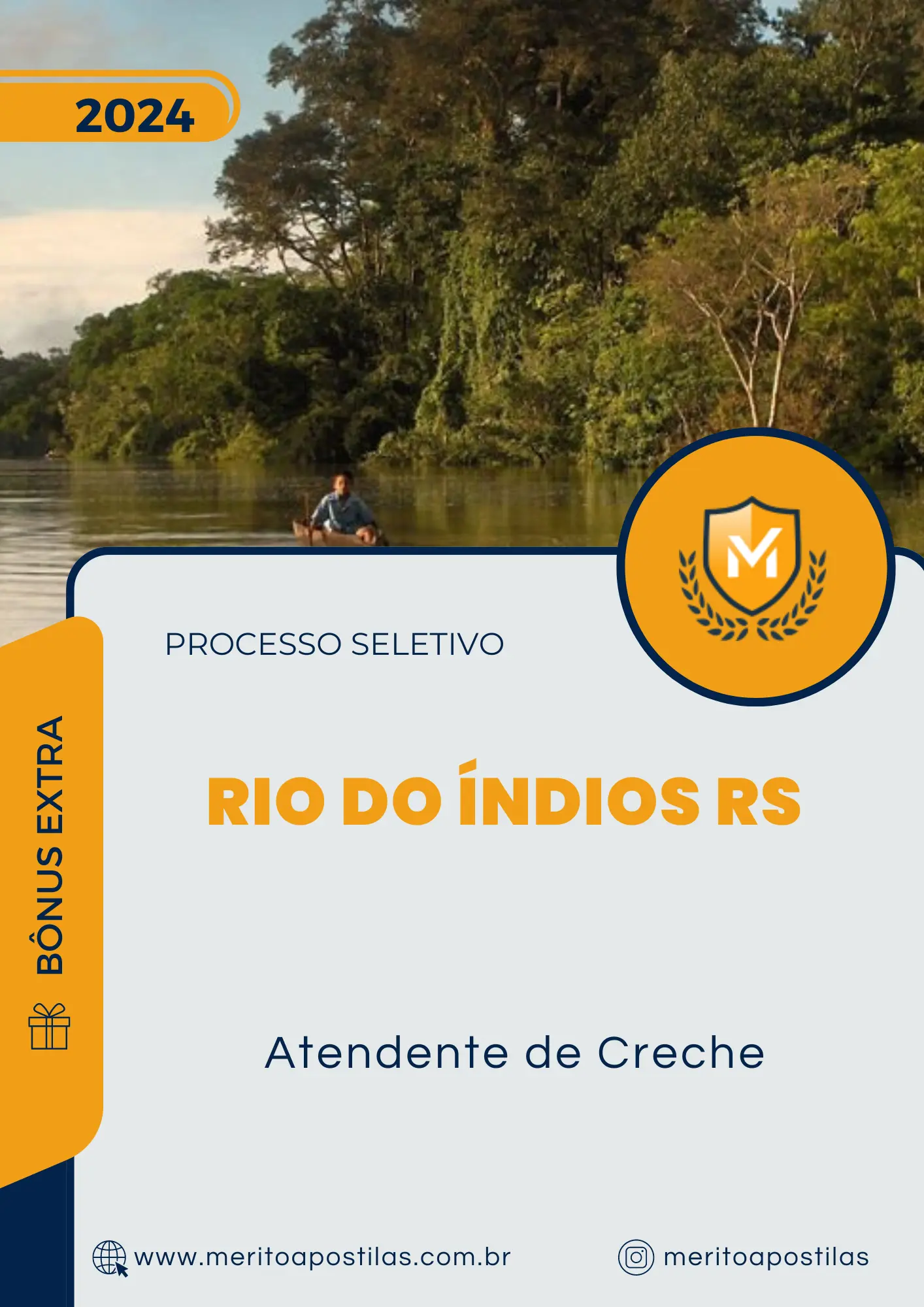 Apostila Atendente de Creche Processo Seletivo de Rio do Índios RS 2024